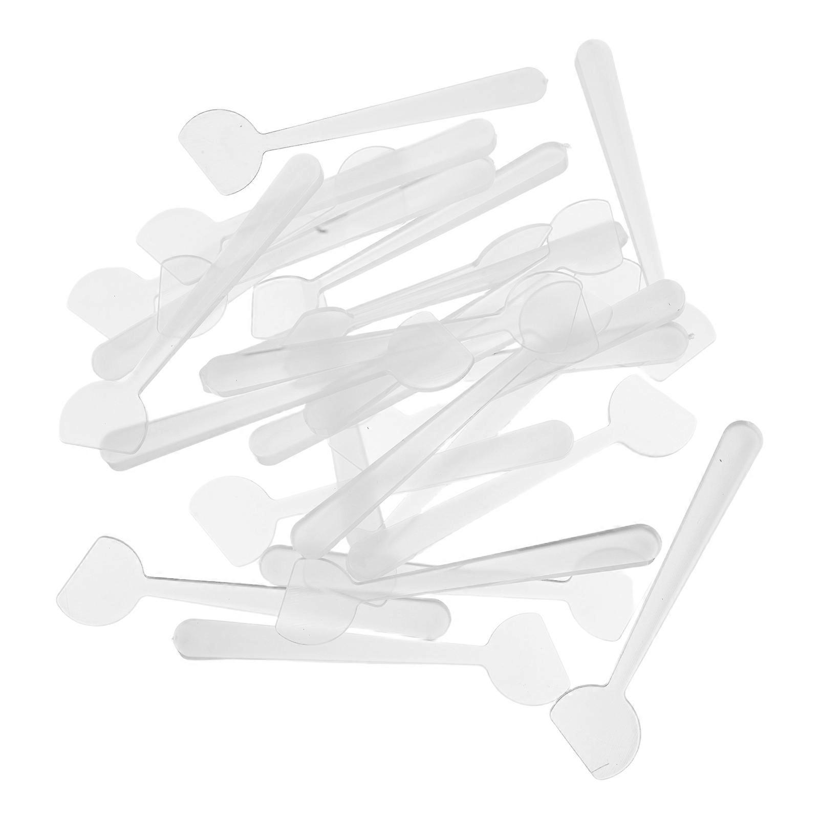 Transparent Plastic Skincare Spatula for Face Use 400Pcs for Makeup