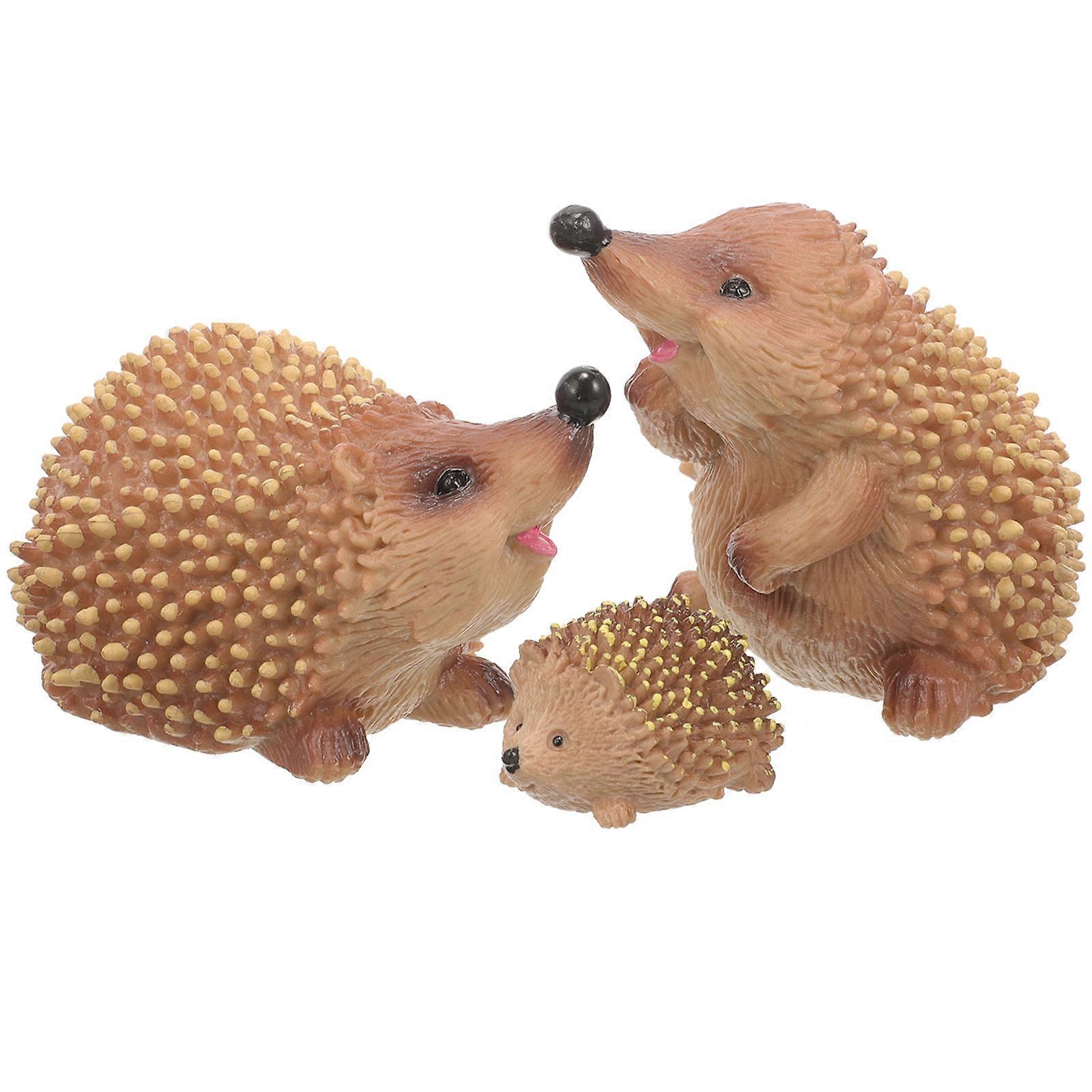 Hedgehog Figure Model for Decoration 6Pcs Realistic Simulation Hedgehogs