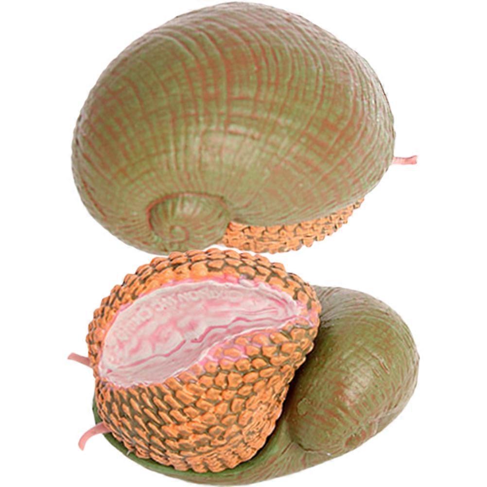 Simulation Snail Figurine Snail Decoration for Decor 4Pcs Olive Green Model