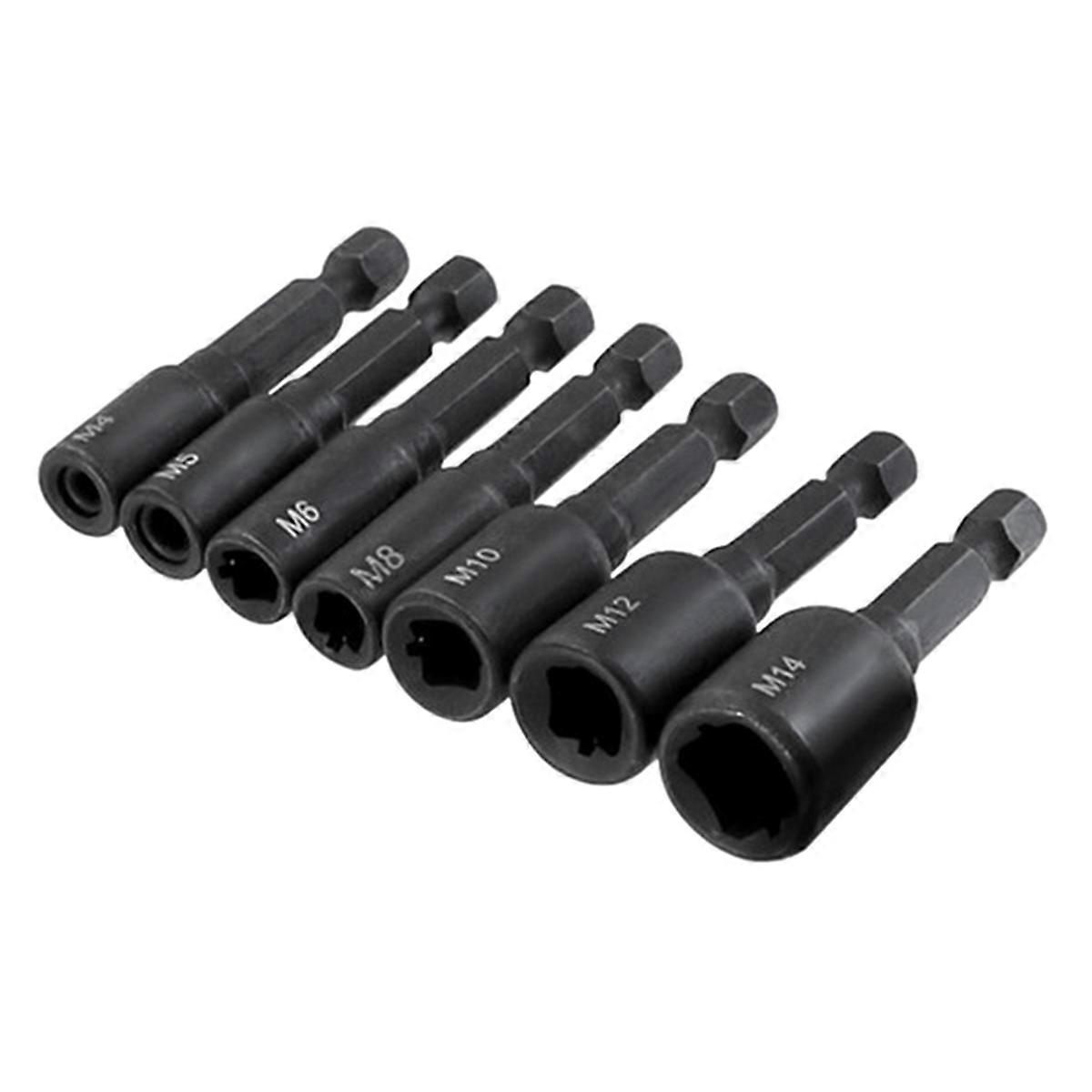 1/4 Hex Shank Thread Tap Socket Adapter -M14 HSS Straight Fluted Screw Tap for Machine Tapping Threading Tool