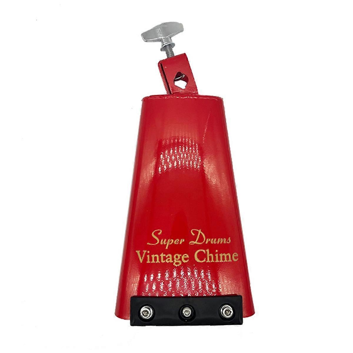 Sino de Vaca Vermelho de 8,5 Polegadas Eletroplating Cow Bell Jazz Drum Bell