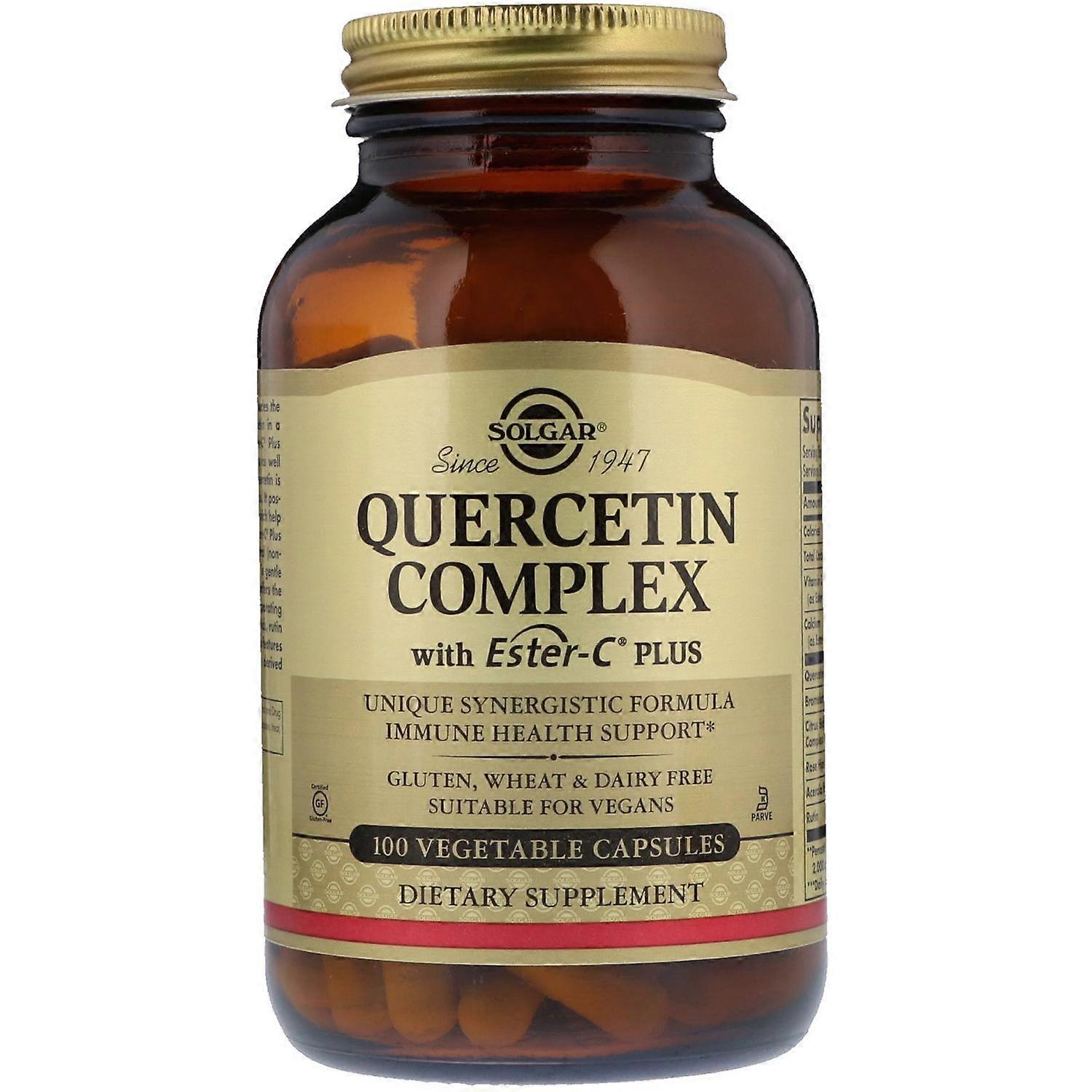 Solgar, Complexe Quercetin avec Ester-C Plus, 100 capsules végétales