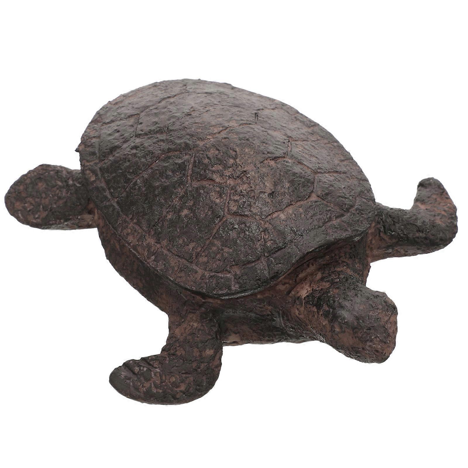 Garden Stone Key Storage Box Turtle Key Hider for Outdoor