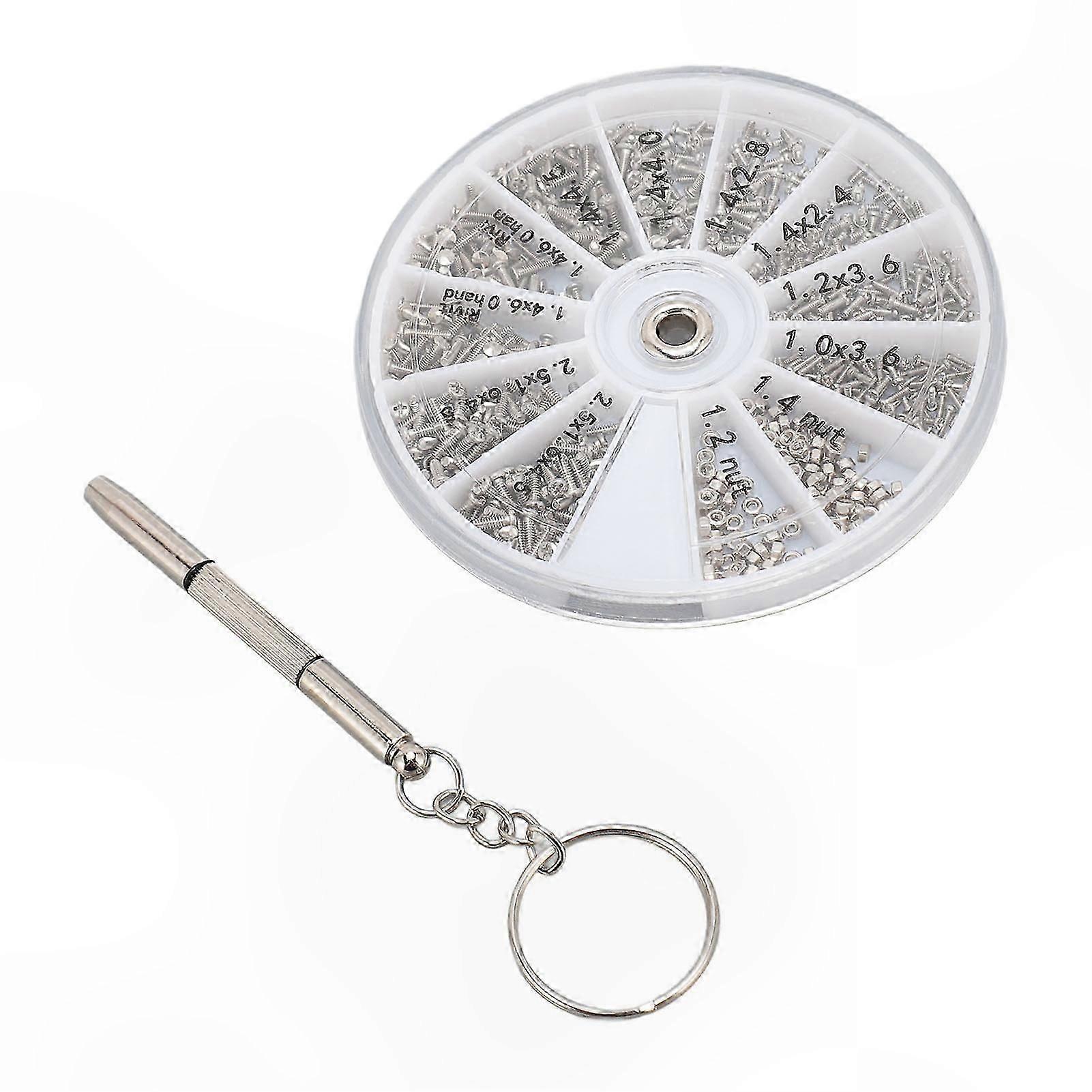 600 Pieces Stainless Steel Small Screws and Nuts Kit for Electronics Projects