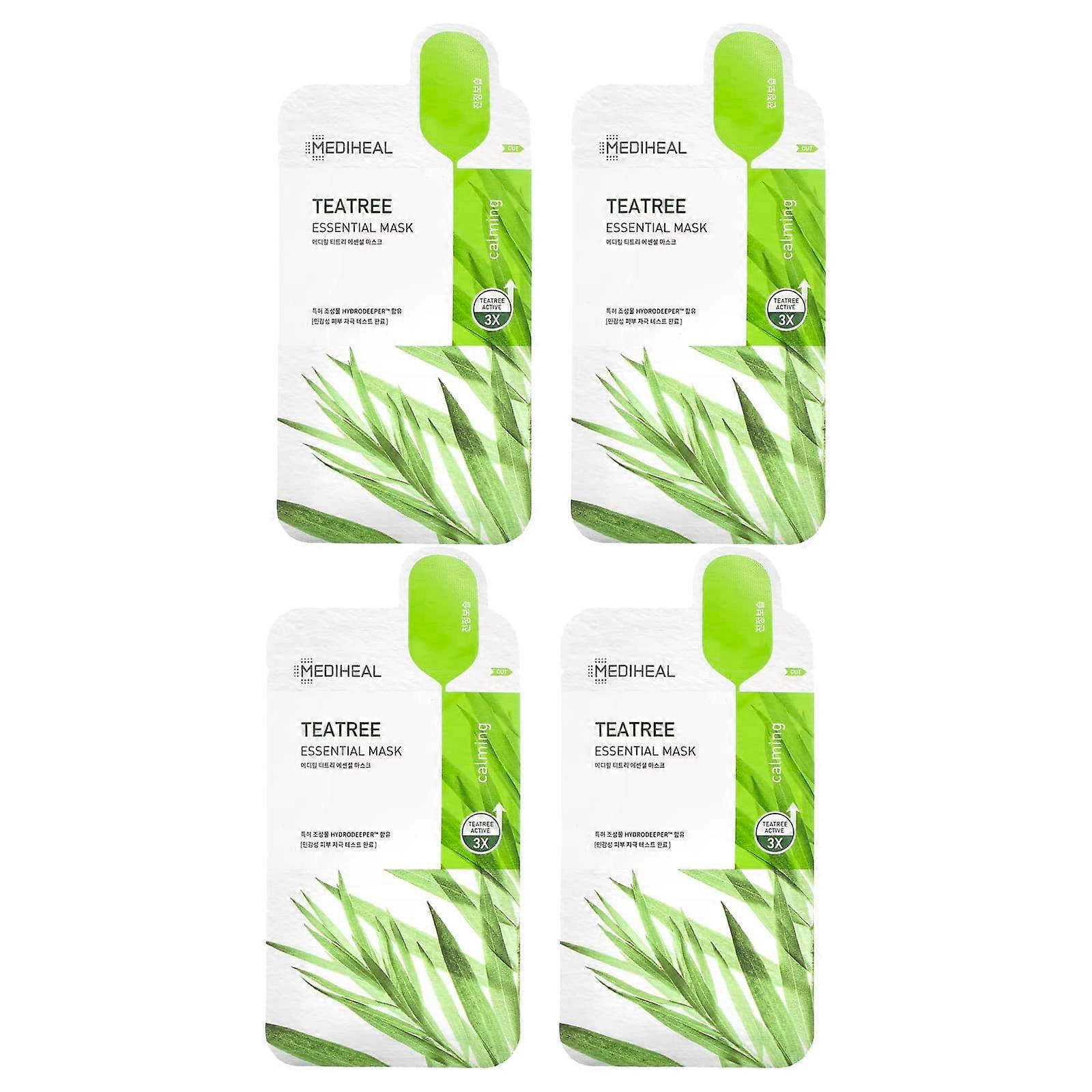Tea Tree, Essential Beauty Mask, 4 Sheets, 0.81 fl oz (24 ml) Each