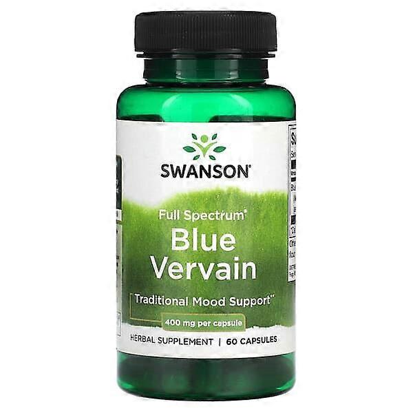 Swanson, Full SpectrumÃÂÃÂÃÂÃÂÃÂÃÂÃÂÃÂ® Blue Vervain, 400 mg, 60 Capsules