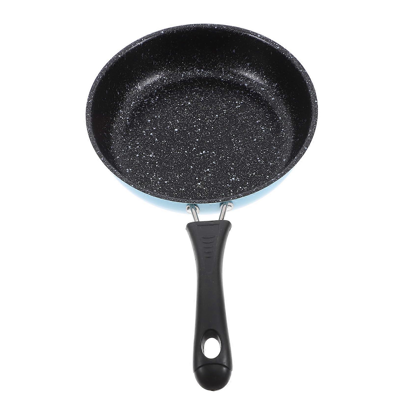 Mini Nonstick Iron Frying Pan With AntiSlip Handle For Eggs And Pancakes, Portable Rapid Heating Kitchen Cookware