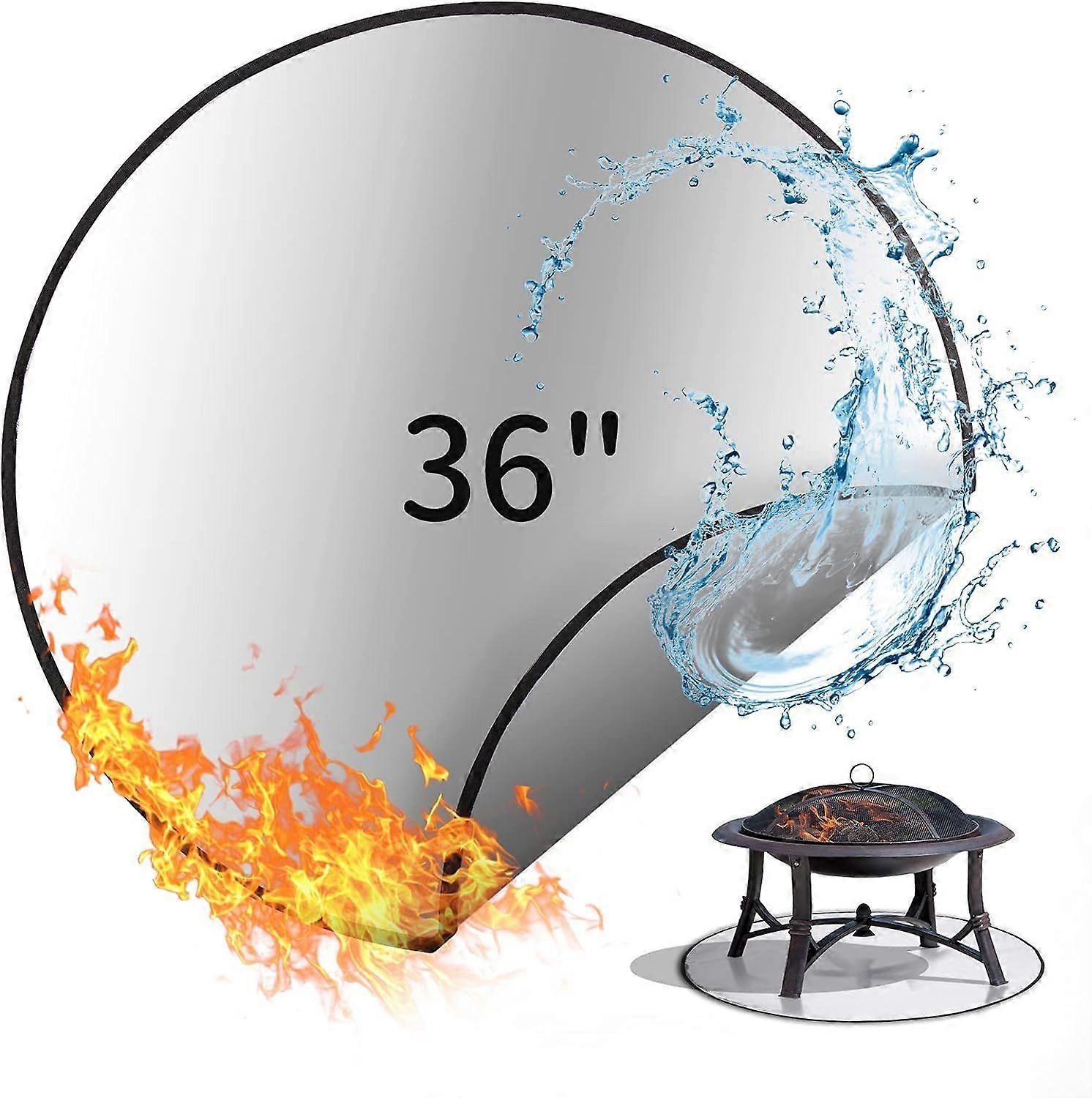 Barbecue fire pit mat, fireproof and flameproof picnic mat (B)