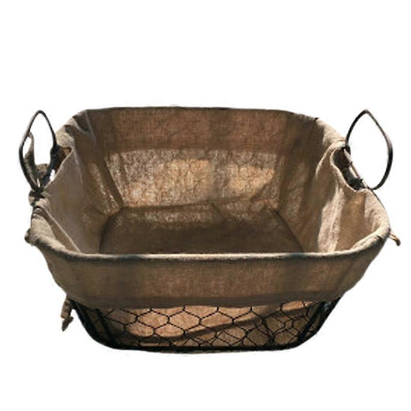 Metal Art Storage Baskets Kitchen Snack Picnic Bread Container