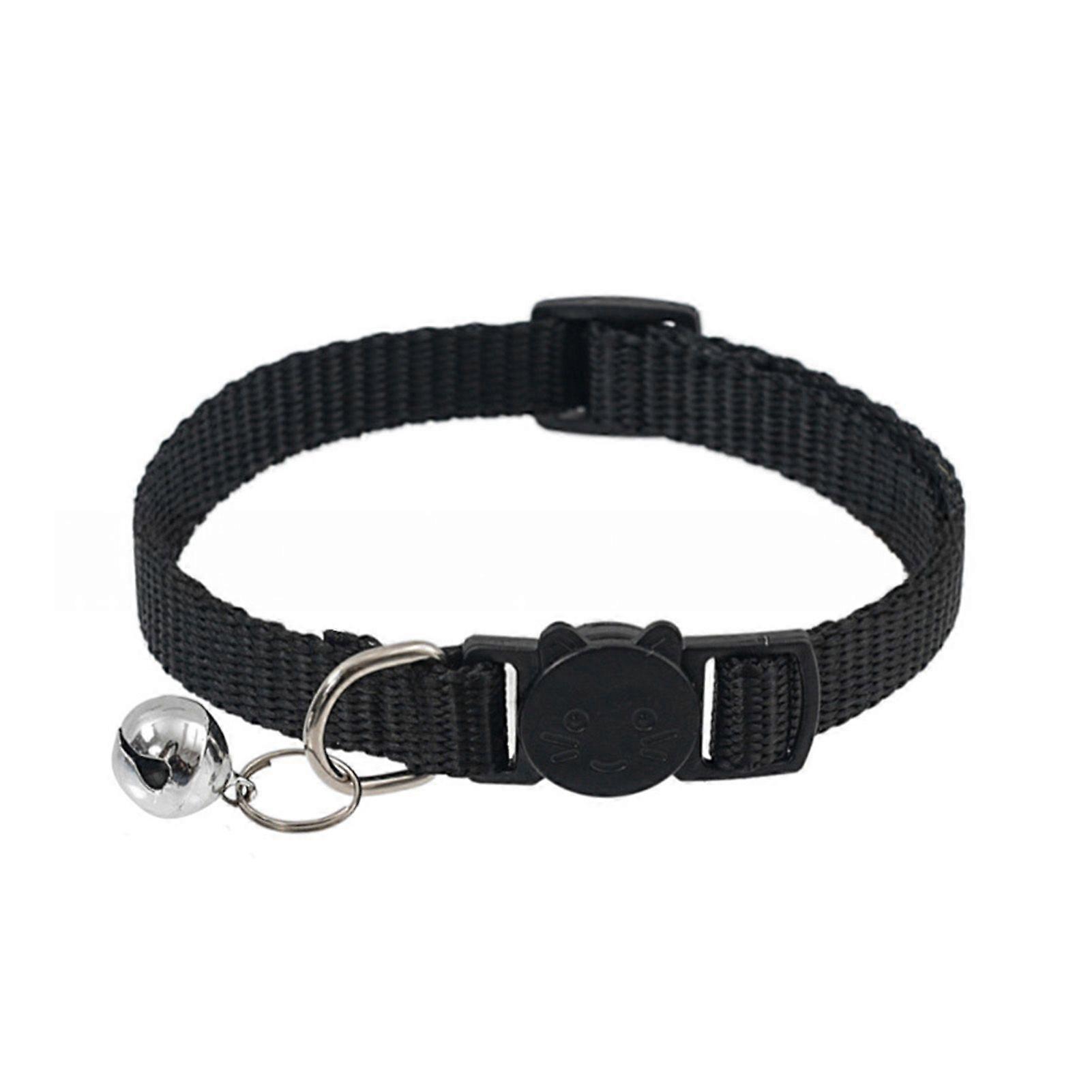 Cat Collar with Bell Soft Cat Safety Collar with Quick Release Buckle Adjustable Nylon Collar for Cats Puppy