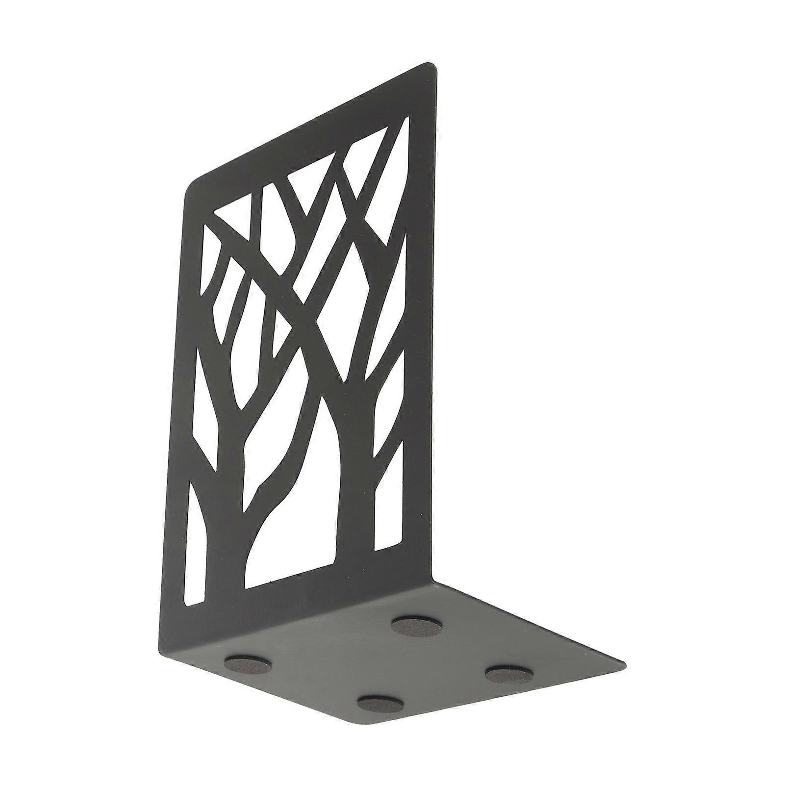 4個のブックエンドメタルデスクブックエンドシンプルな装飾ストッパー簡単な収納ブラケット