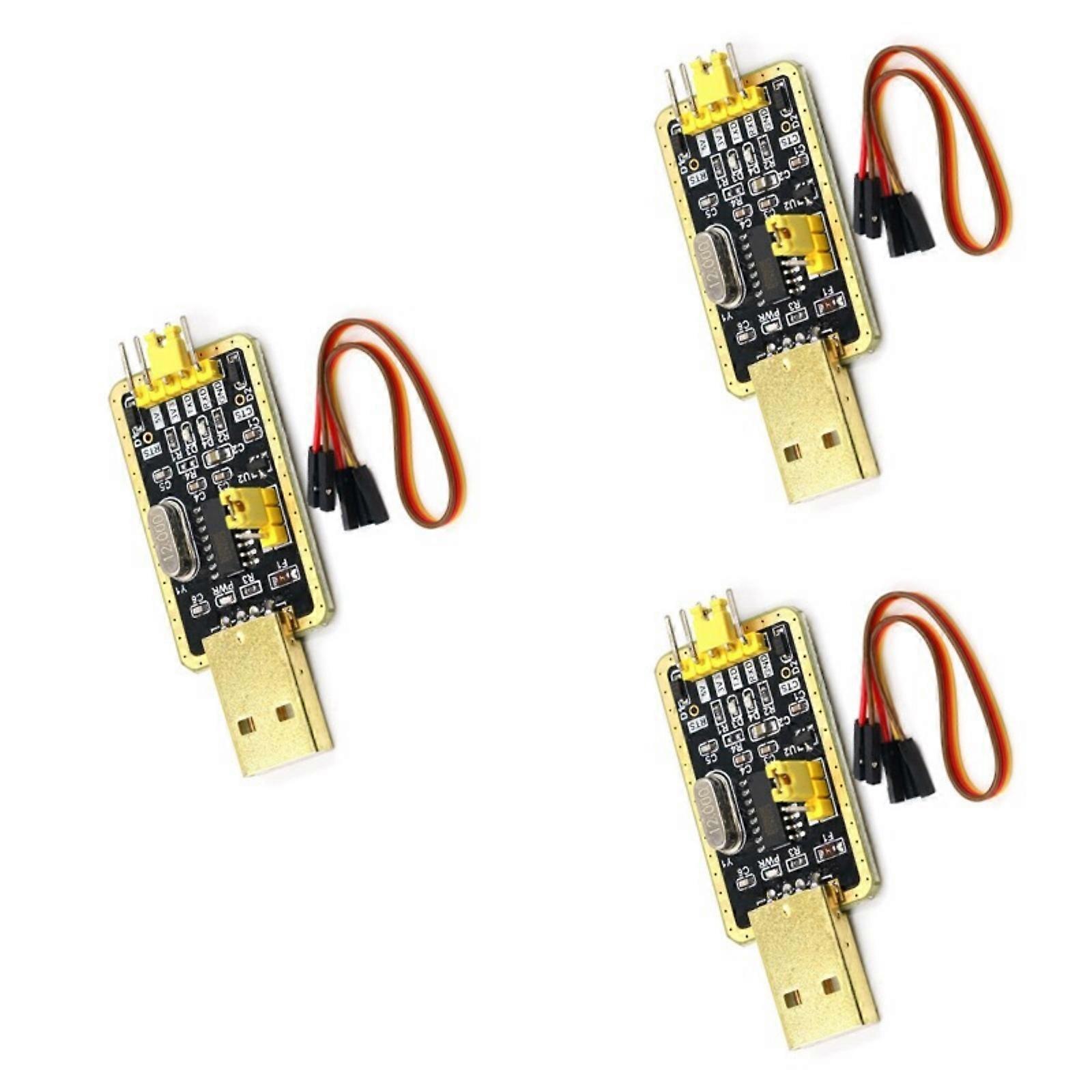 Efficient CH340G RS232 USB to TTL Serial Converters Board for Data Transfer in Electronic Projects Multicolor