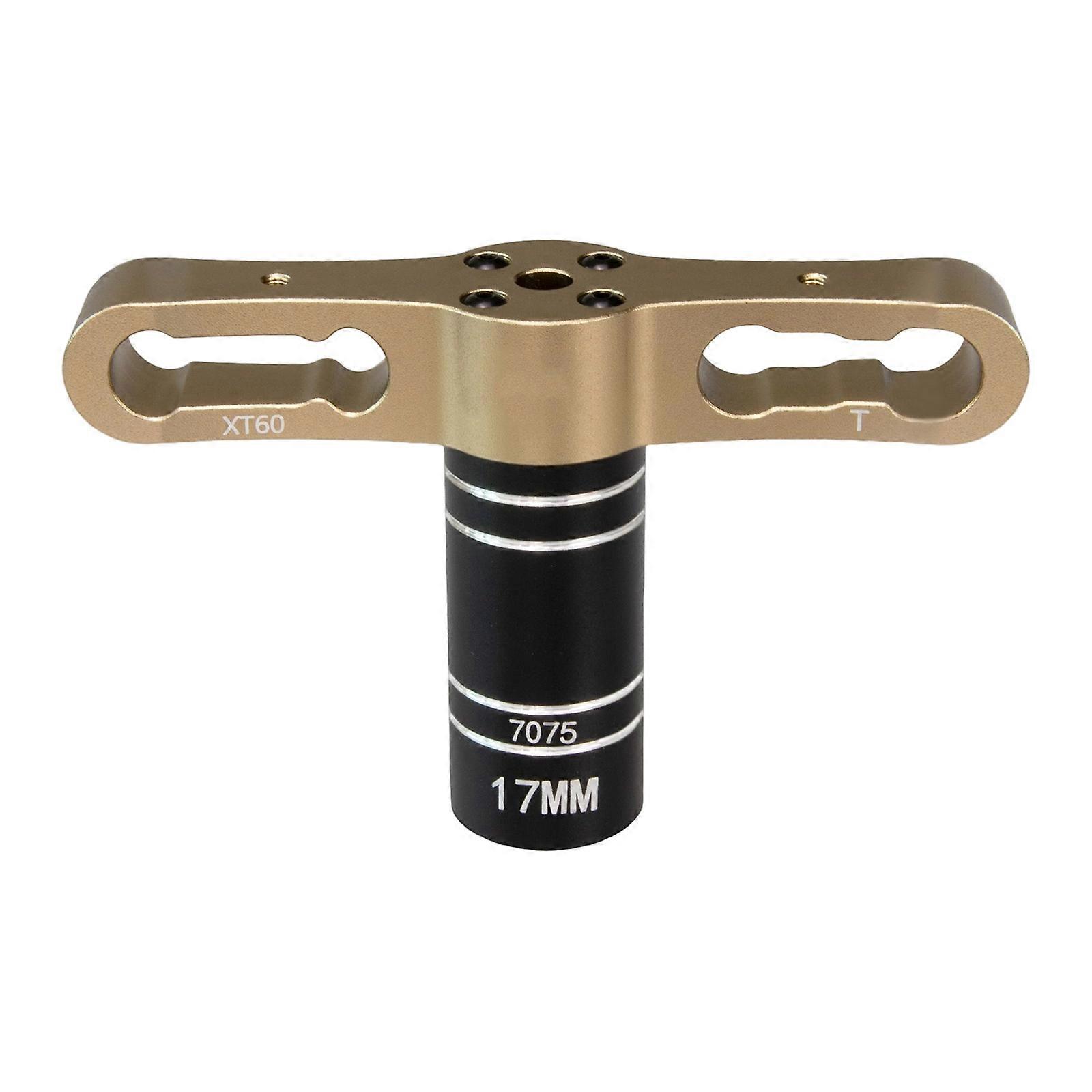 Professional 17mm Metal Socket For Remote Control Car Improved Durability Wheel Hexagonal Hubs Wrench  Yellow