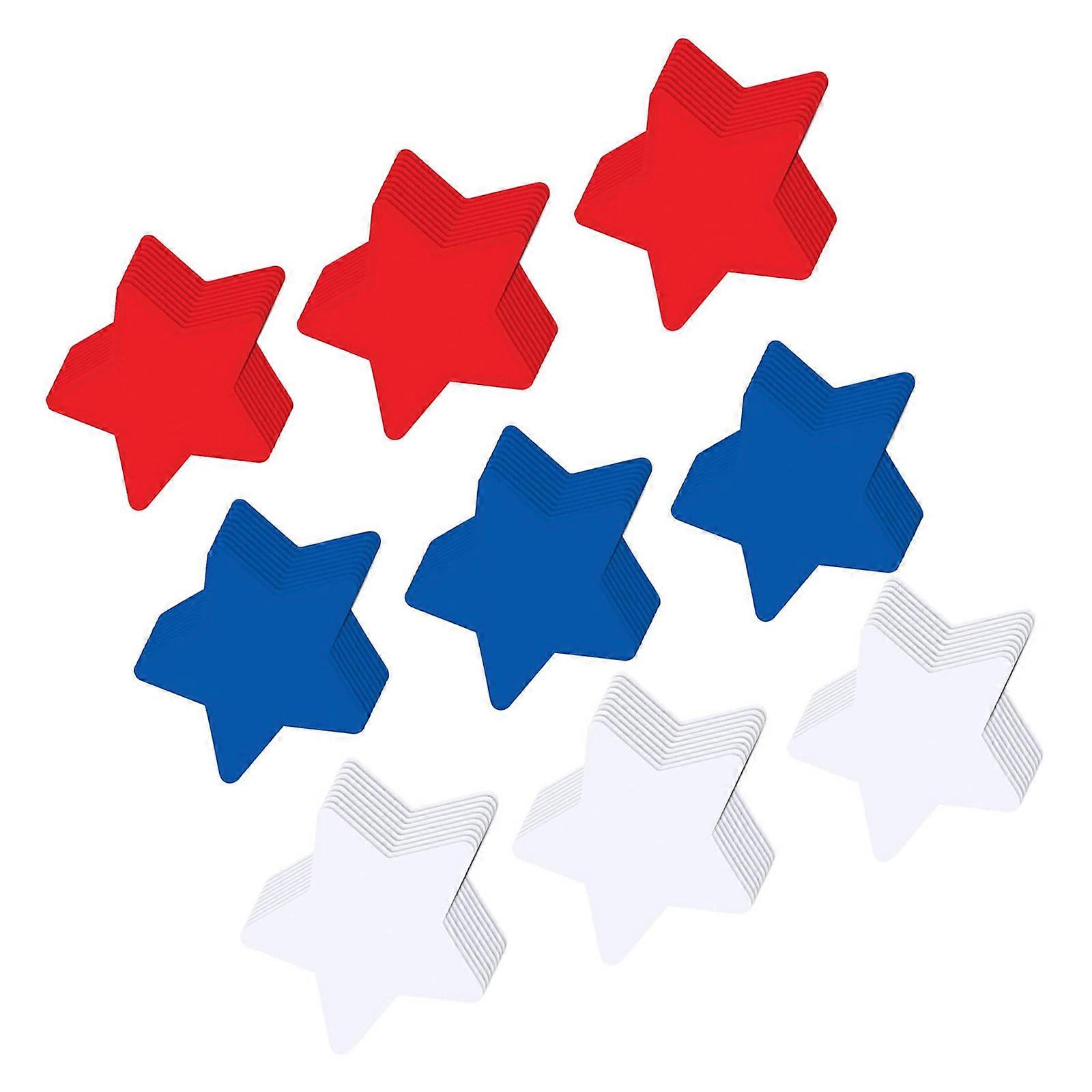 150pcs Patriotics Star Cutouts Paper Star Handmade Independence Day Decorations Wall Office Schools Party Decors DIY Multicolor