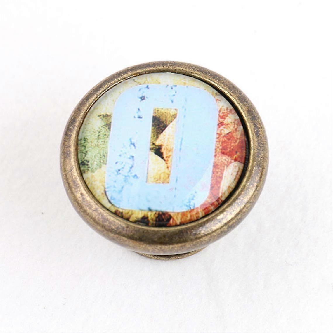 antique brass cabinet drawer pulls round drawer handle knob number 7