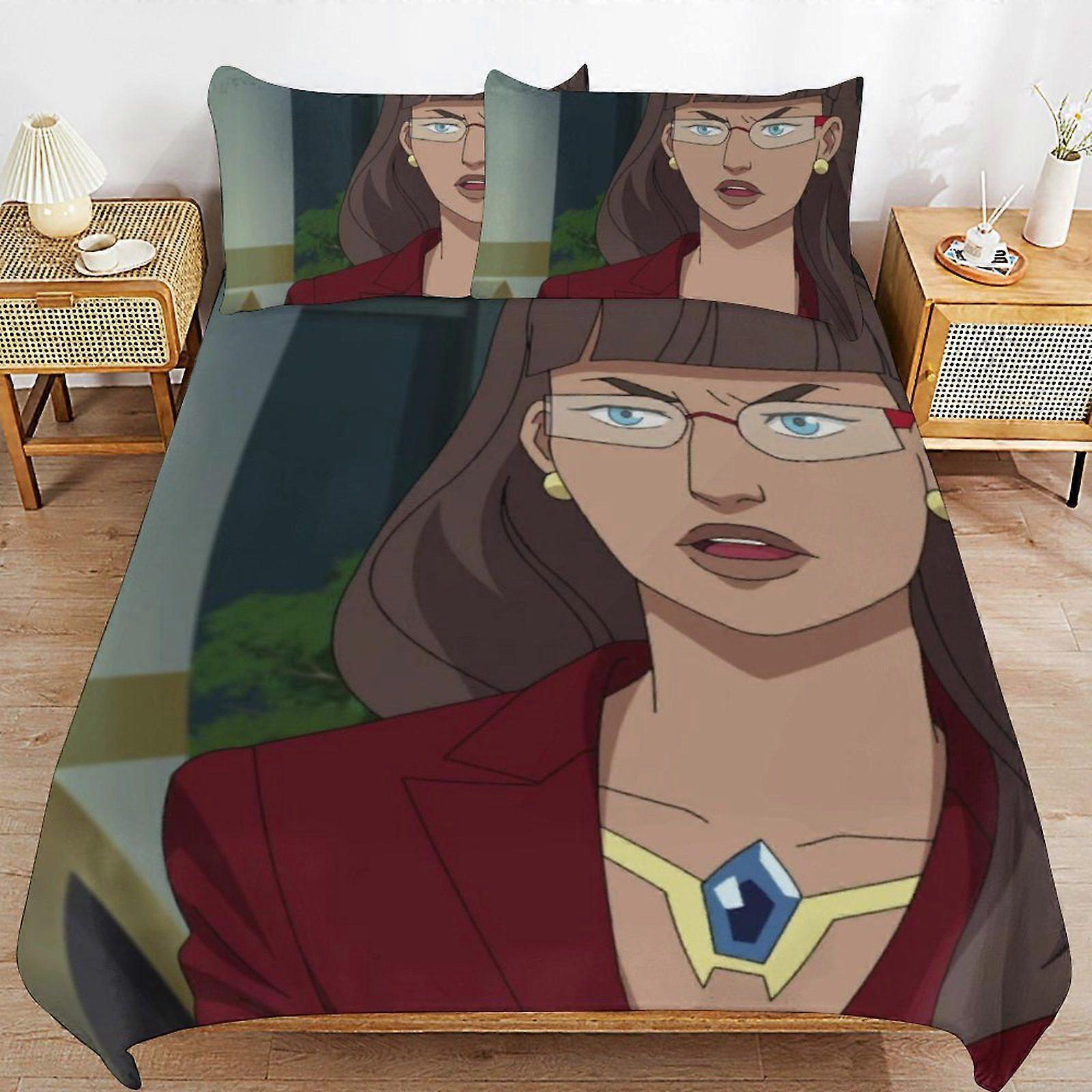 d424 Invincible Cozy Comfort Clean Structure Smooth Zipper Feel Duvet Cover Sets for Home Sleep Setup b424