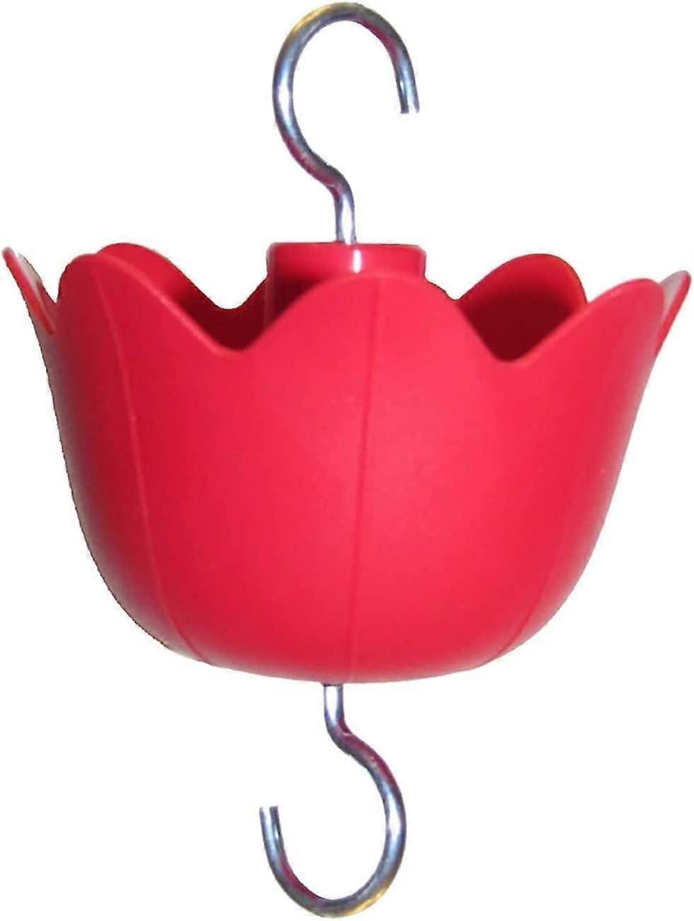 Trap Feeder Hook Feeder Ant Bird Moat Hummingbird Patio & Garden Hooks for Brick Walls Outdoor Red