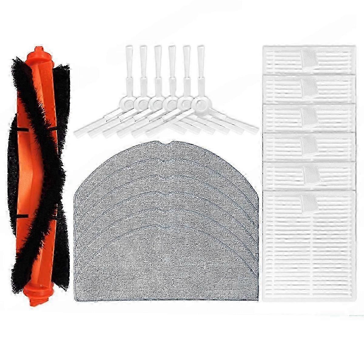 For Robot Vacuum S20 / D106 Sweep Replacement Accessories Hepa Filter Main Roller Brush Mop Cloth Set
