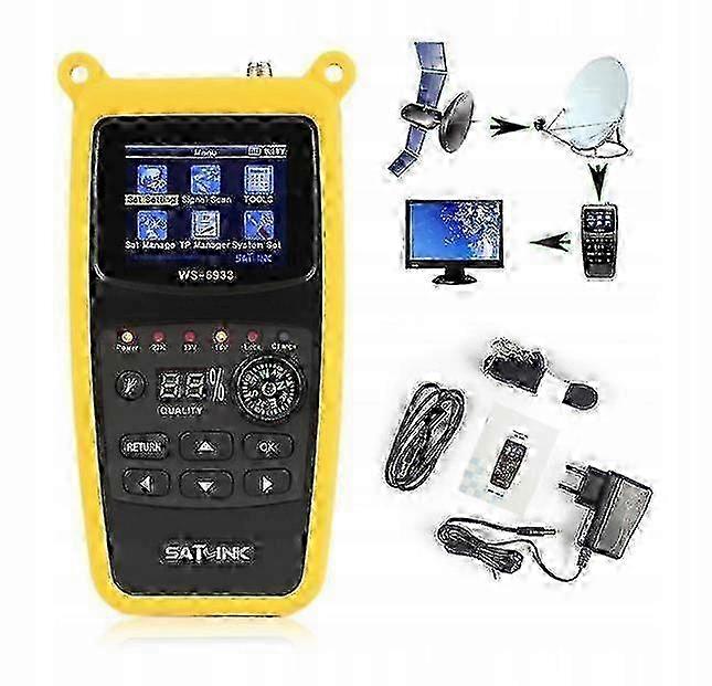 Satellite Signal Meter Satlink Ws-6933 Sat For Antenna Setting 6933