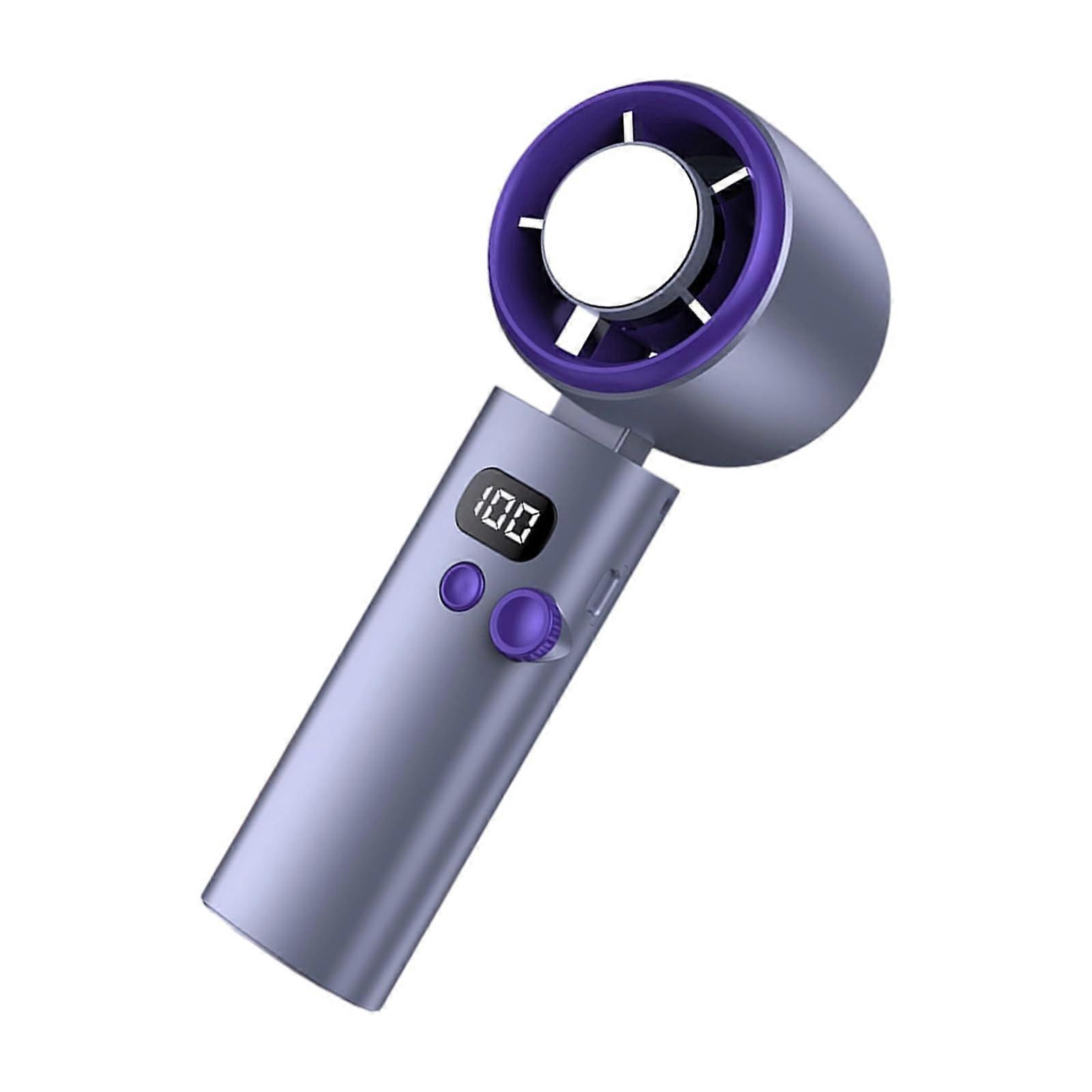 Portable Handheld Fan 100Speed USBRechargeable Desk Fan, Table Fan With Digital Display, Quiet Small Cooling Fan