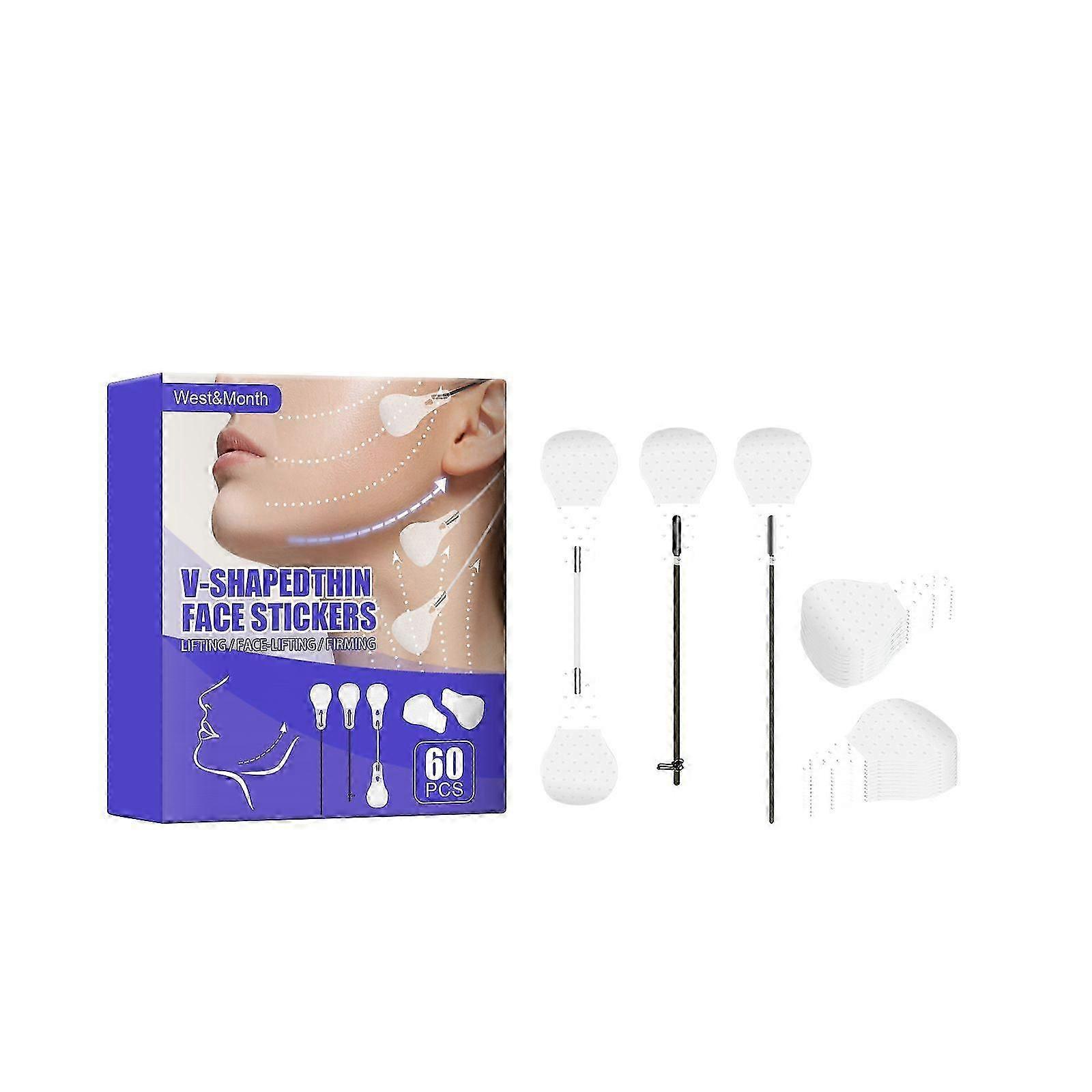 West & Month V-Shaped Facial Lifting Patch Skin Tightening Thin Chin Muscle Lifting And Swelling Shaping Patch