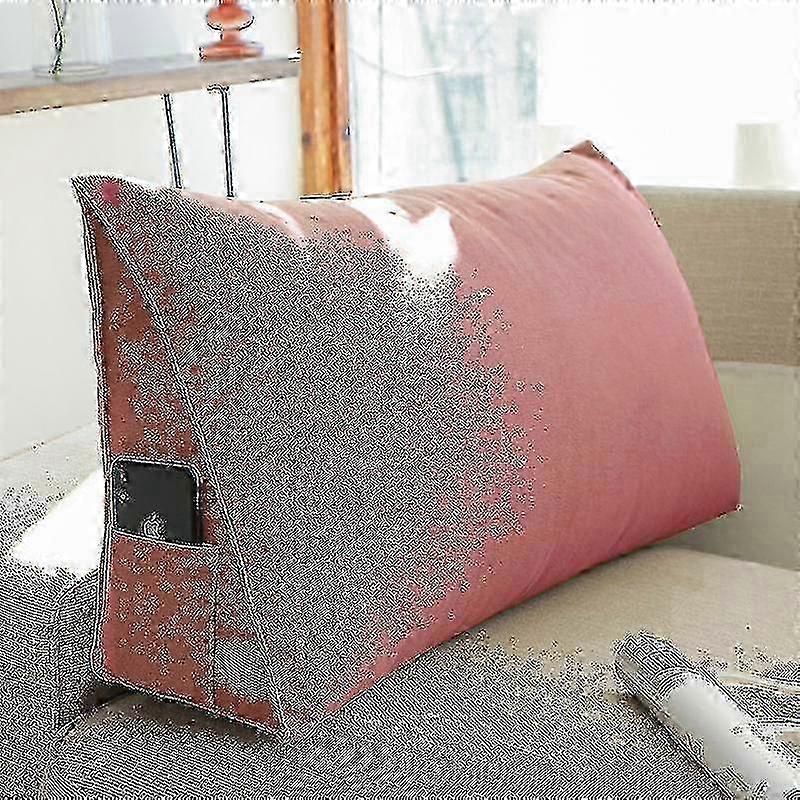 Triangular Bed Wedge Pillow, Back Support Backrest Reading Cushion