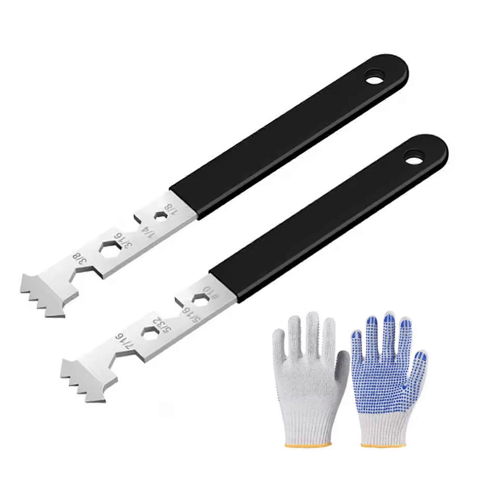 Paver Pulling Tool With Hexagonal Wrench Joint Scraping Paver Removal Joint Scraping with Gloves For Garden Paving Accessories Multicolor