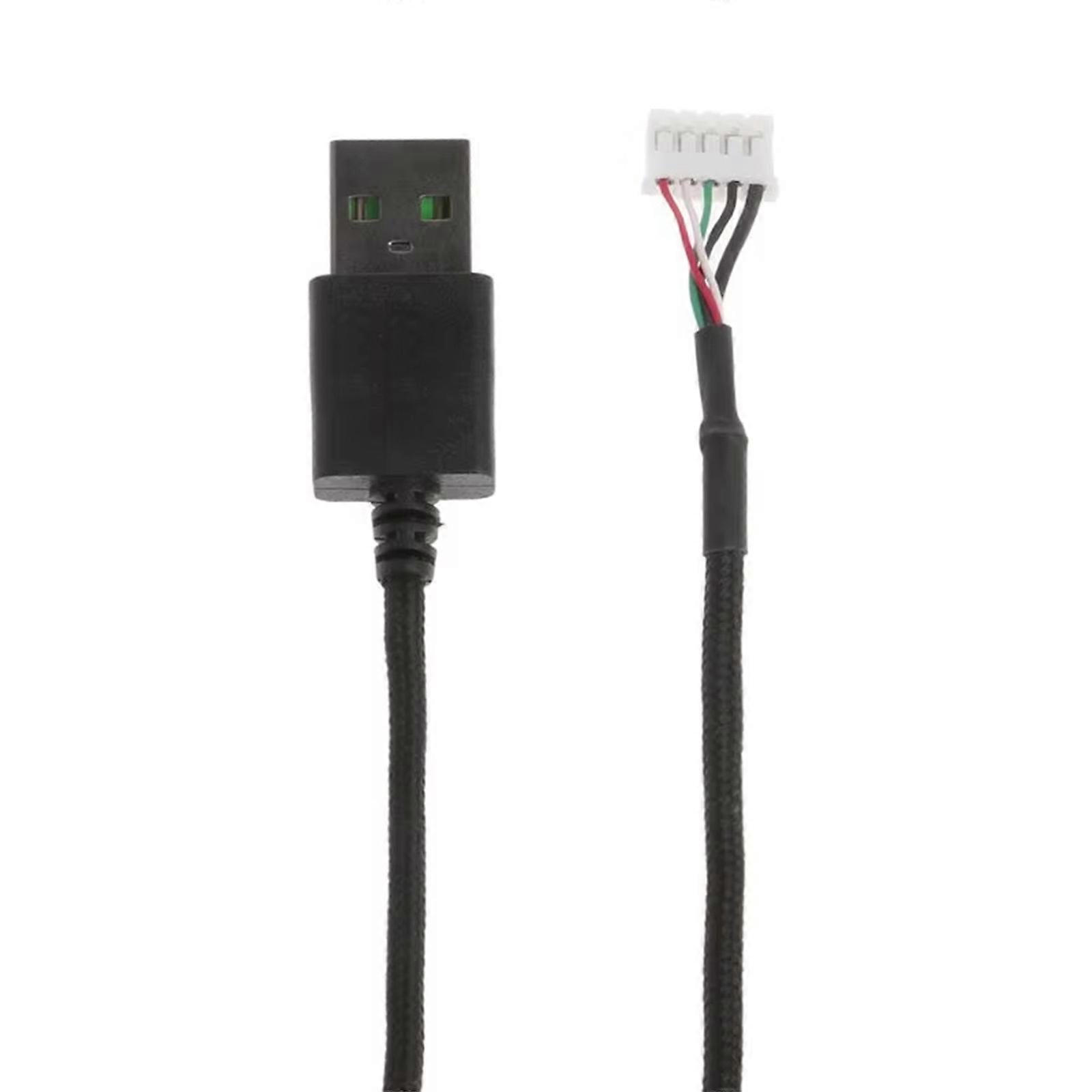 USB Mouse Line Cable Replacement Repair Access for DeathAdder Game Mouse,Fast Transmission Multicolor