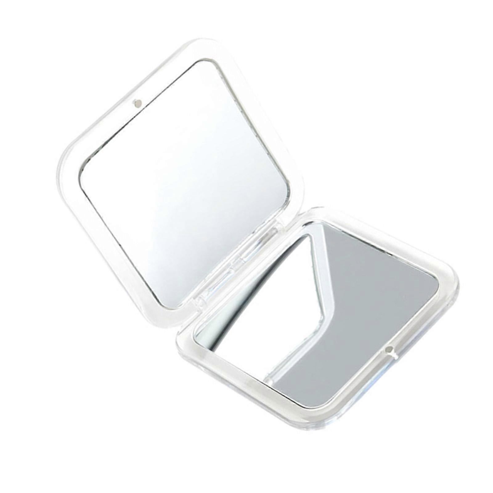 Portable Cosmetic Magnifyings Mirror DistortionFree Reflection For Home And Beauty Routine  White