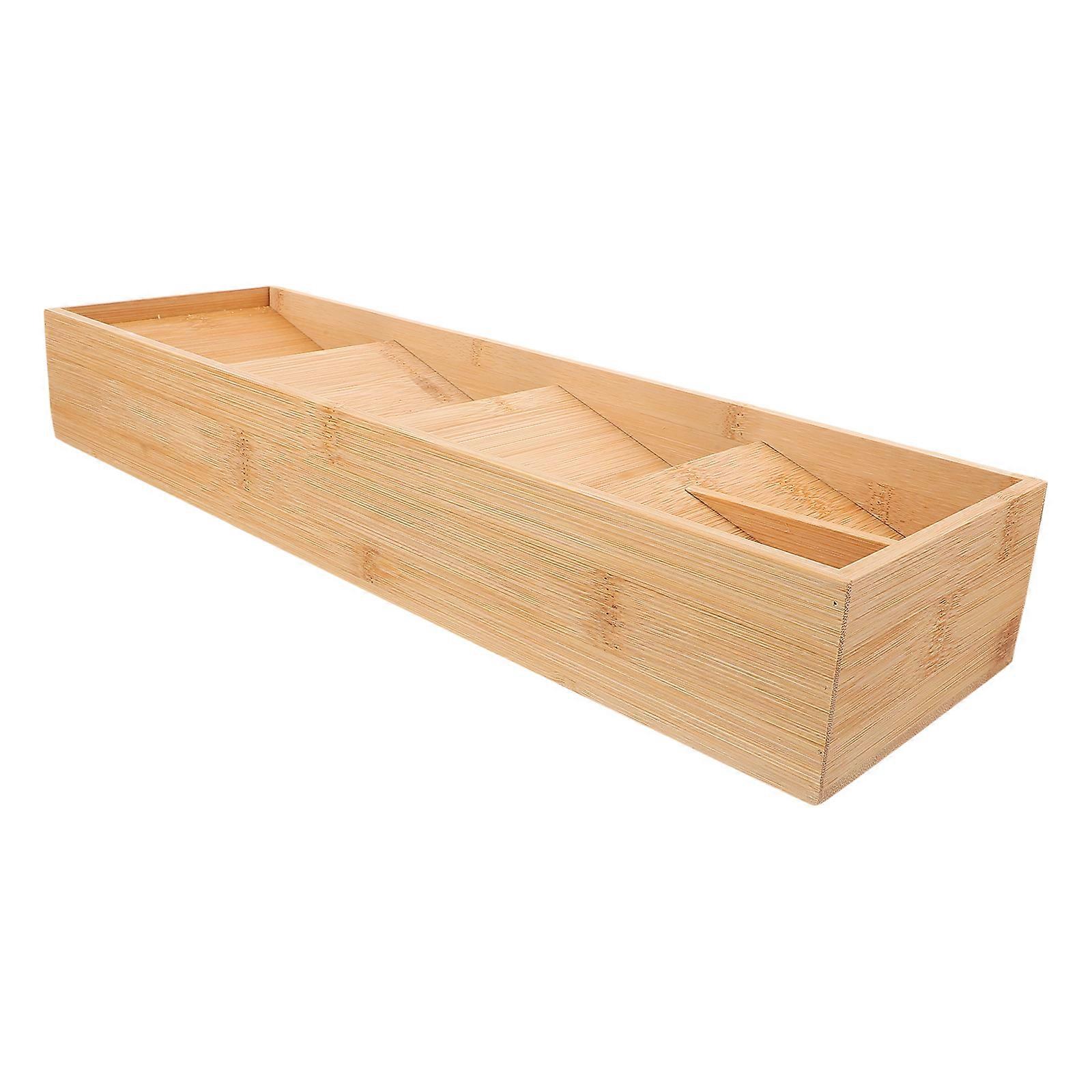 Rectangular Silverware Drawer Organizer For Flatware Kitchen Cutlery 15.68X4.91X2.40IN Organization 1Pcs