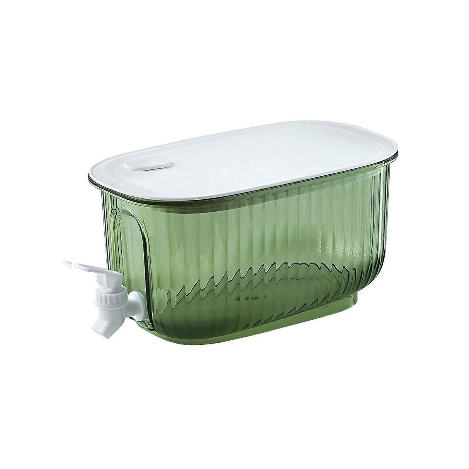 4L Cold Kettle with Faucet & Filter, Large Capacity Fruit Juice Dispenser with Ice Grids, compatible with refrigerator storage