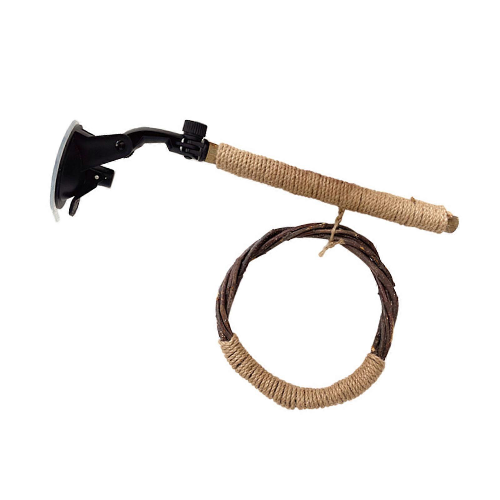 Birdcage Perch Stand for Bird Suction Cup Perch Playstand Bird Cage Accessories for Lovebirds Cockatoos Grinding Toy  L