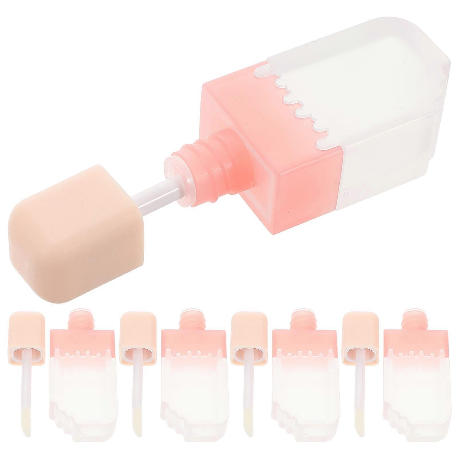 Lip Gloss Tubes Plastic Refillable Lip Balm Containers 5Pcs for Storage