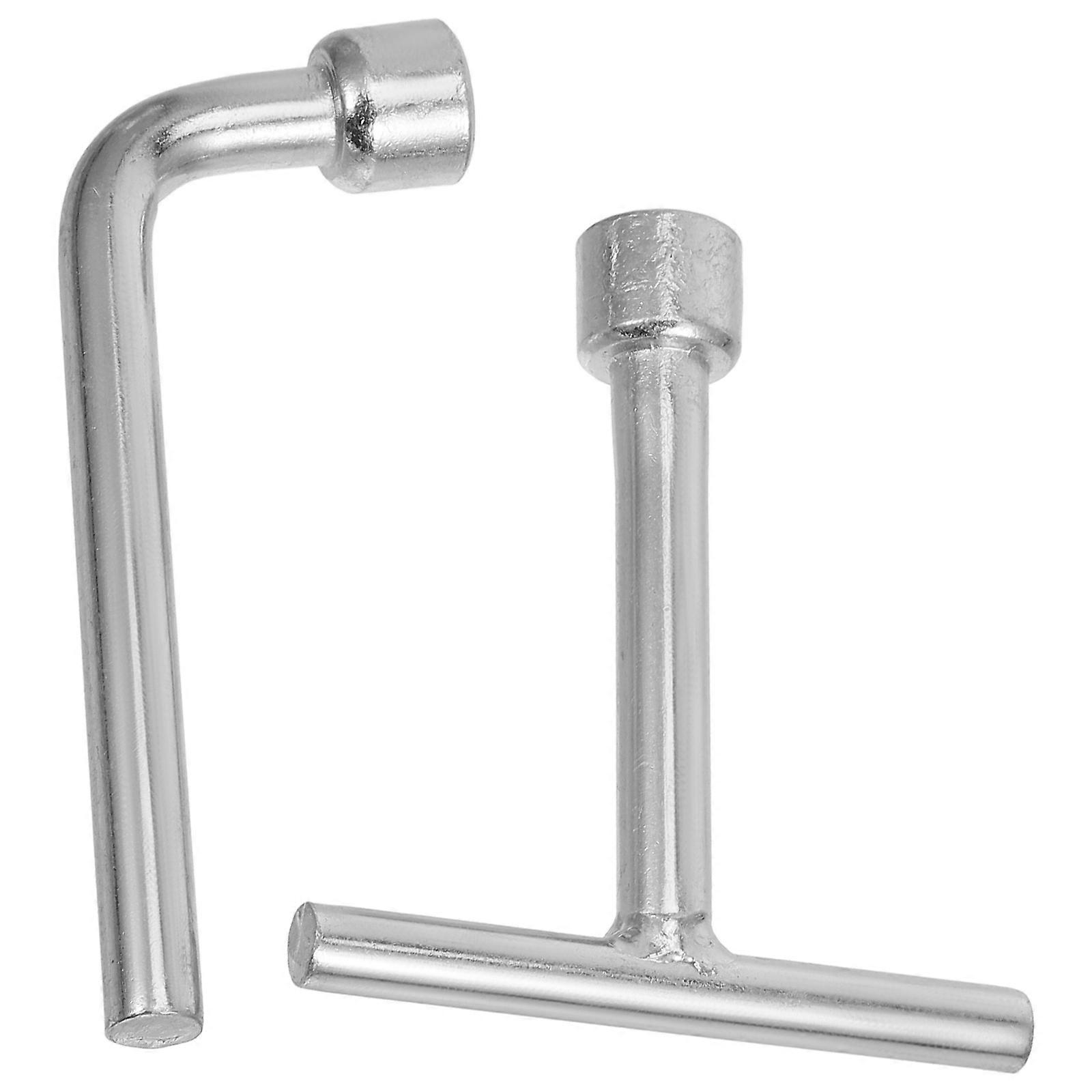 Elevator Key Triangular Socket Stainless Steel For Electrical Cabinet Securing Machine Cases 2Pcs