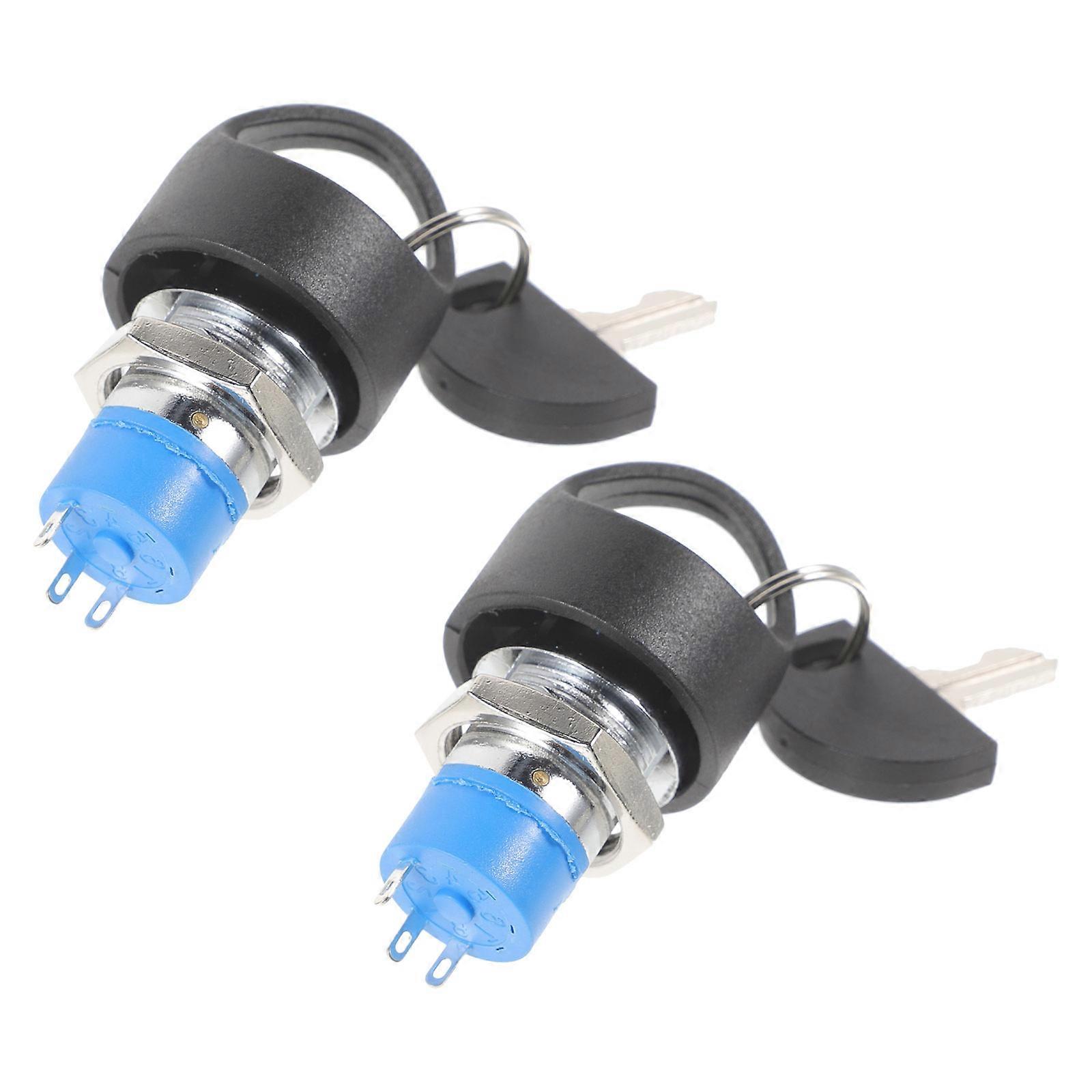 Electric Scooter Key Ignition Lock Cylinder for Replacement 2Set