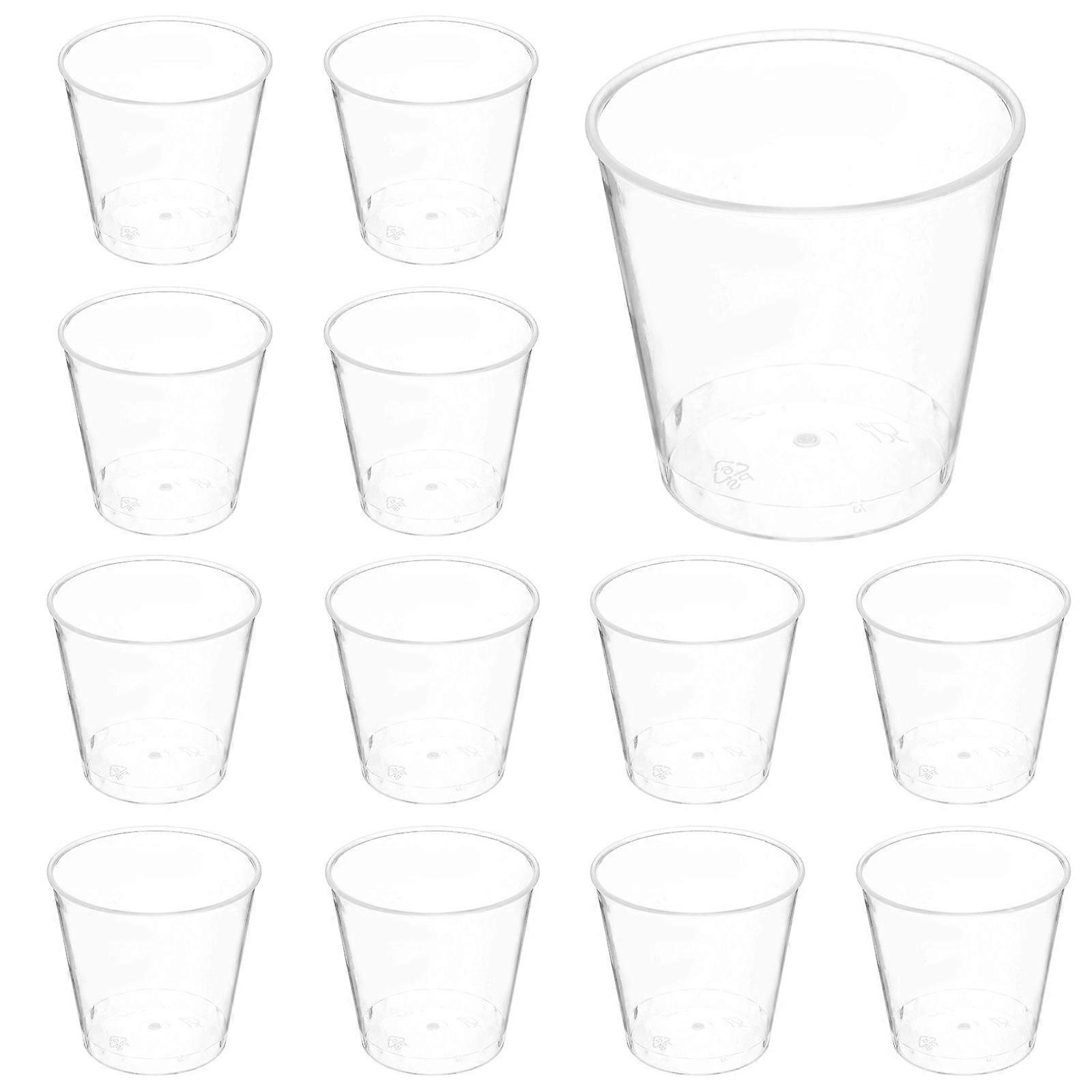 Plastic Tasting Cup Clear Sample Cups for Water and Beverages 50Pcs Pack