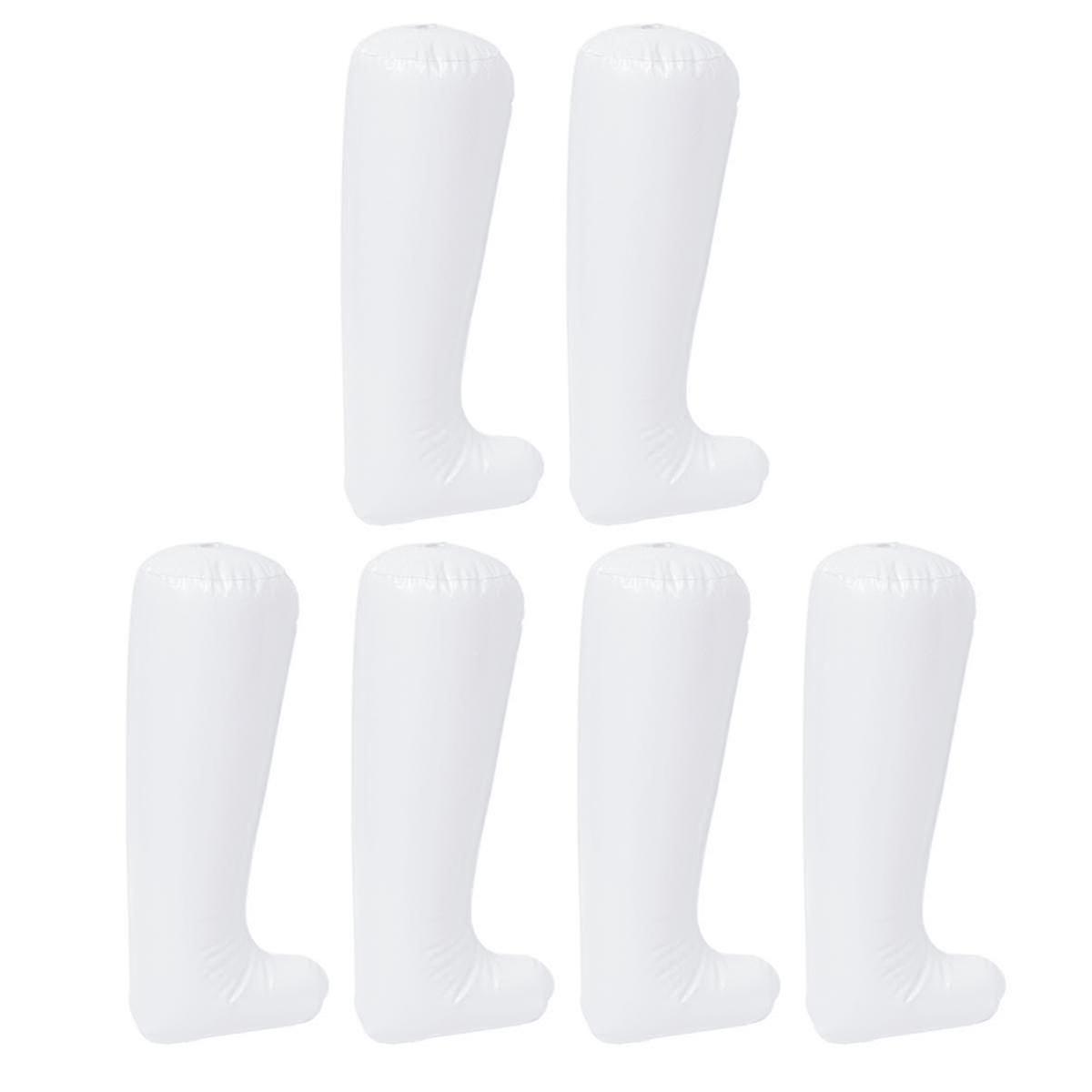 3 paires de bottes blanches Arbres de bottes gonflables Bottes Support Support de botte gonflable Formes de bottes Grandes Bottes