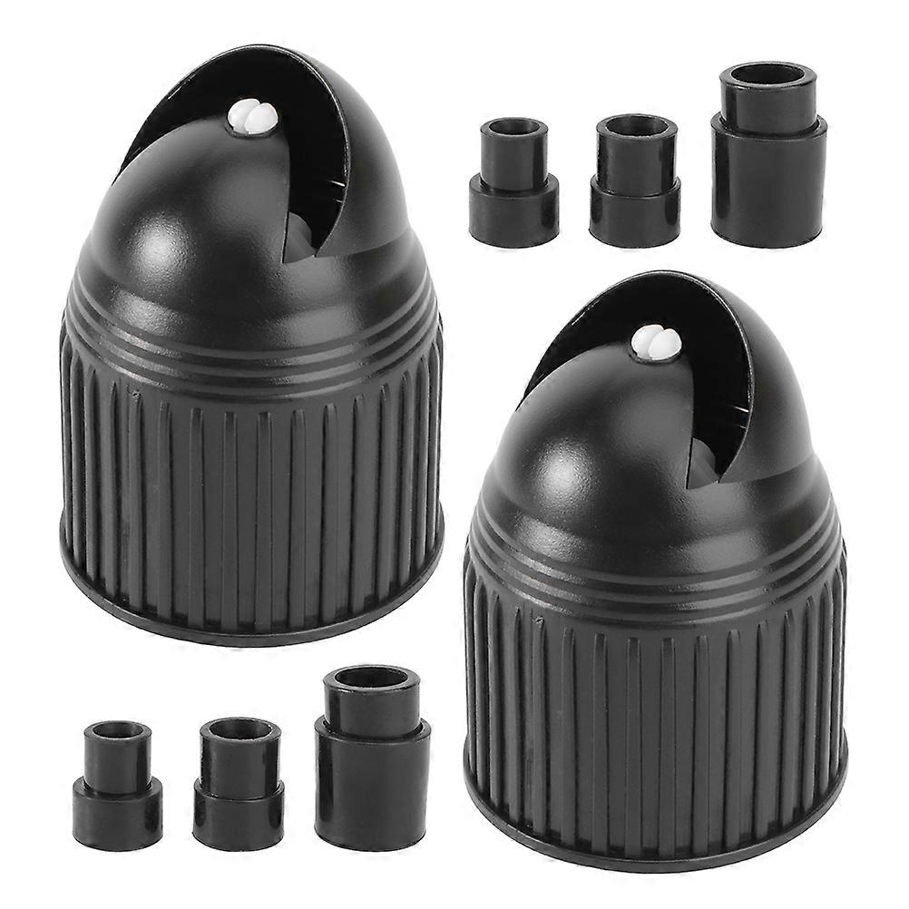 Fish Tank Aquarium Wave Maker Pump Head for Water Circulation 2Sets Black ABS