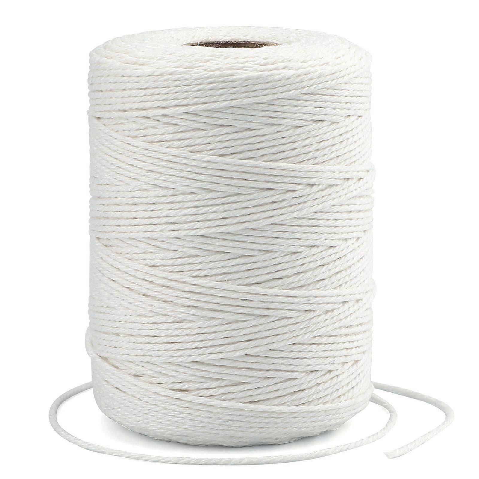 Cotton Baker's Twine 2mm 656ft FoodSafe Butcher's String for Cooking, Roasting and Crafts