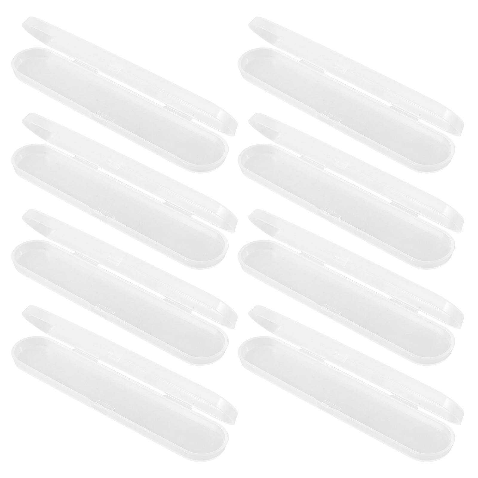 Transparent Thermometer Case Plastic Storage Box for Organization 8Pcs