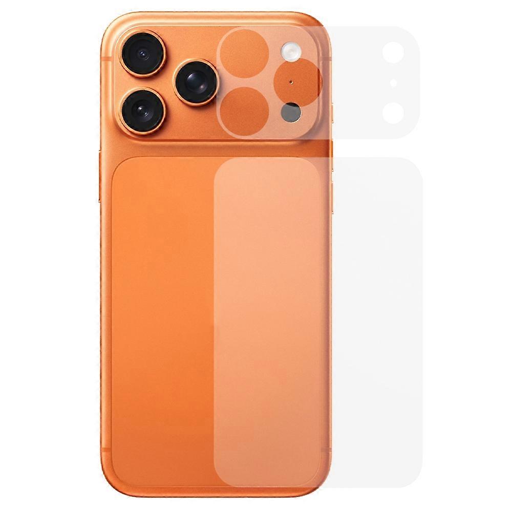 For iPhone 17 Pro Max Back Screen Protector Set with Camera Base Film Scratch-Resistant Anti-Explosi