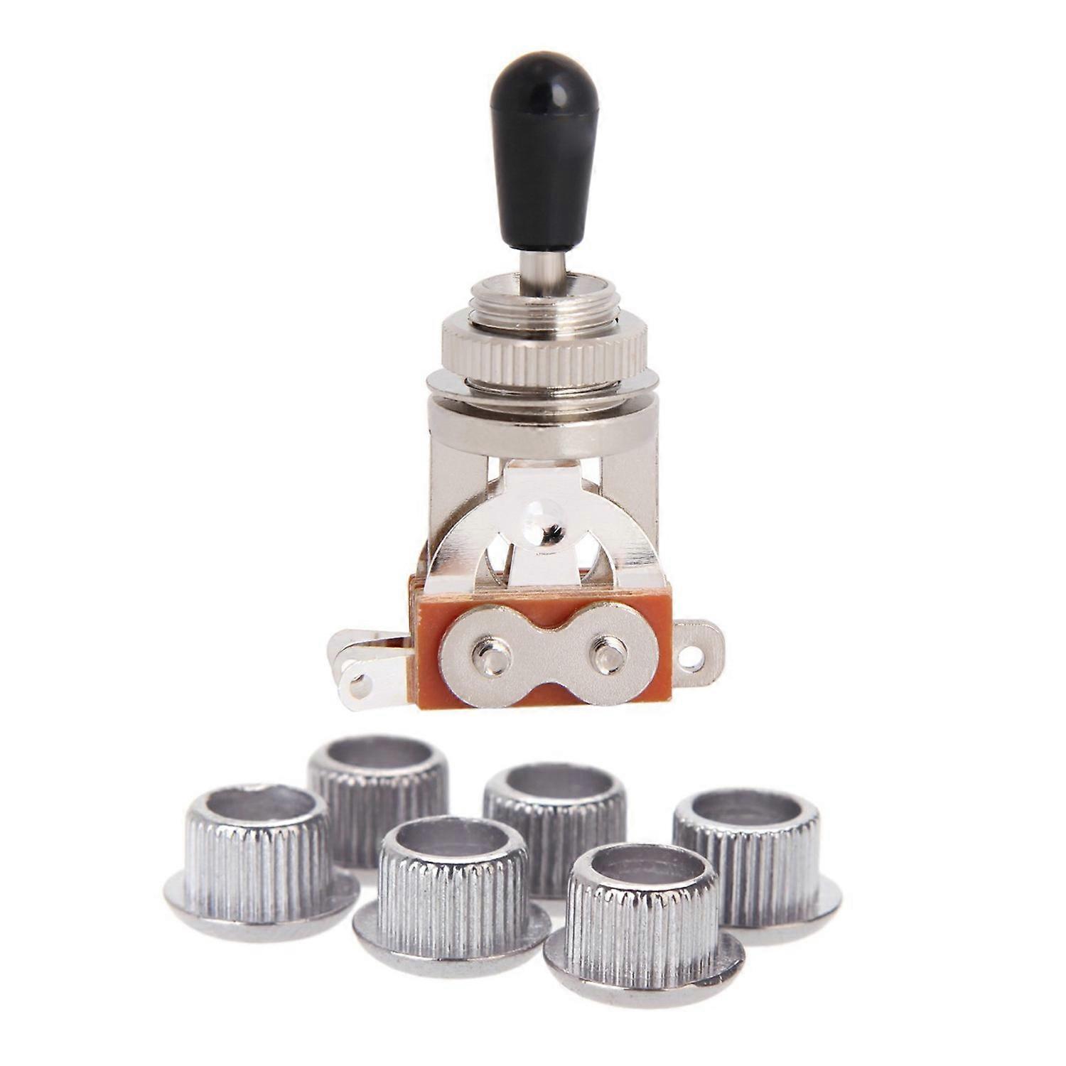 Guitar Tuner Conversion Bushings Adapter Ferrules Nickel Plating & Electric Guitar Toggle Switch 3 Way