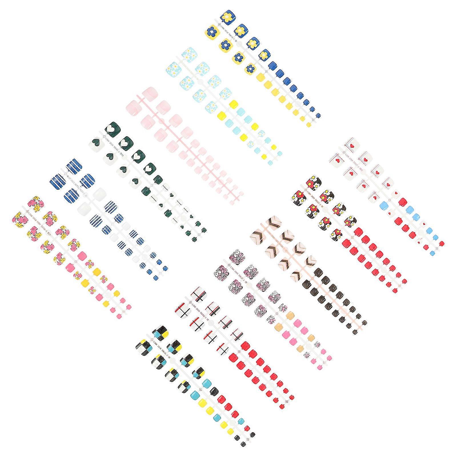 False Toe Nail Short False Toe Nails for 12Sets Use