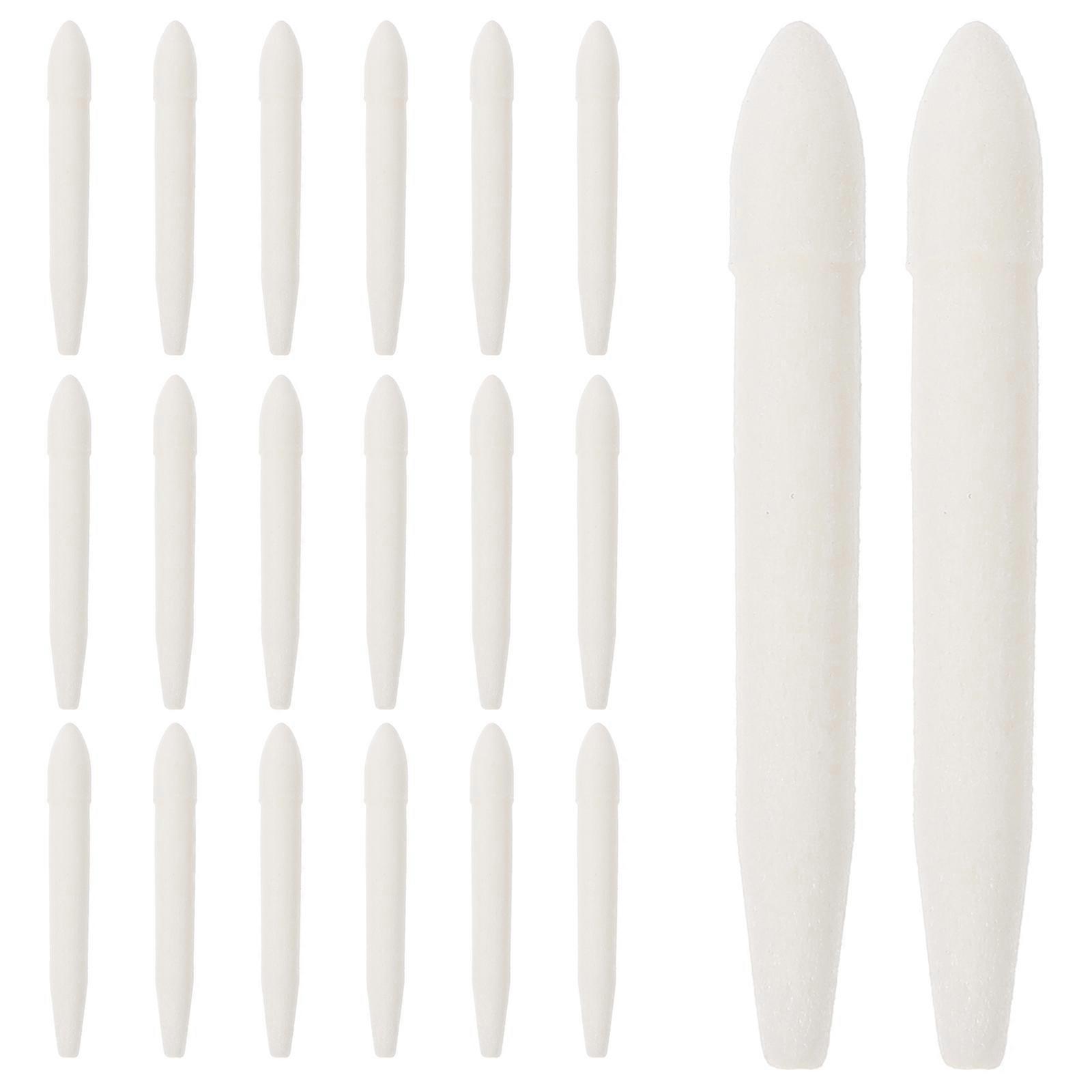 Universal Pen Points Replacement Nibs for Paint Pens 40Pcs White Fiber