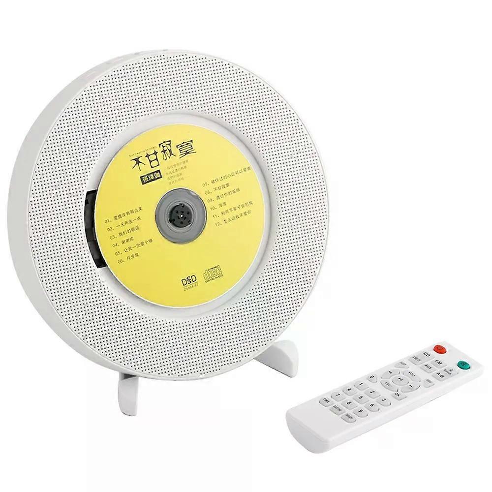 Wall Mounted DVD CD VCD Machine Bluetooth Speaker FM Radio USB MP3 Disc Player Video AV Output Desktop Audio Learning Repeater