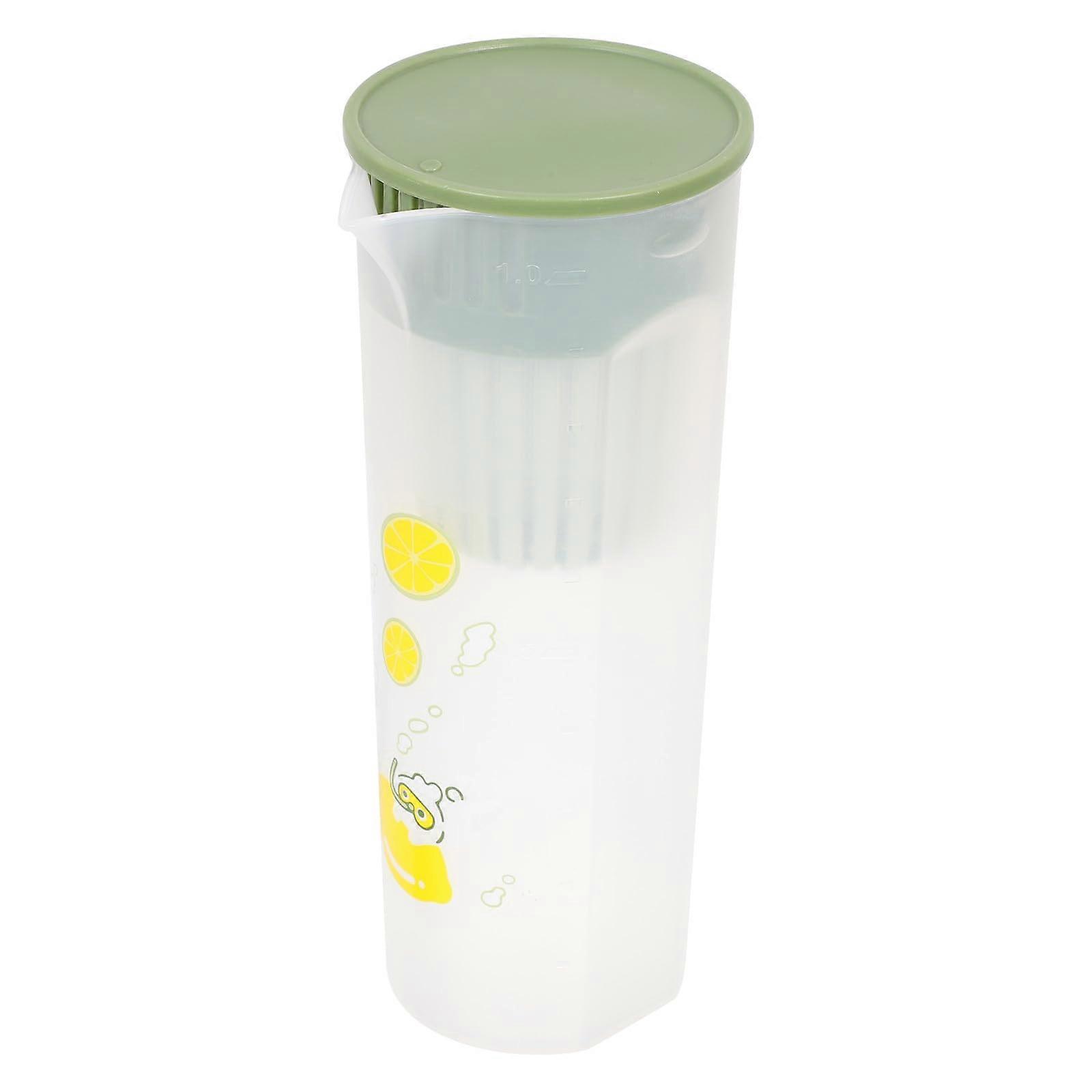 Large Capacity Cold Water Pitcher with Lid, HeatResistant Iced Tea Jug for Hot and Cold Drinks