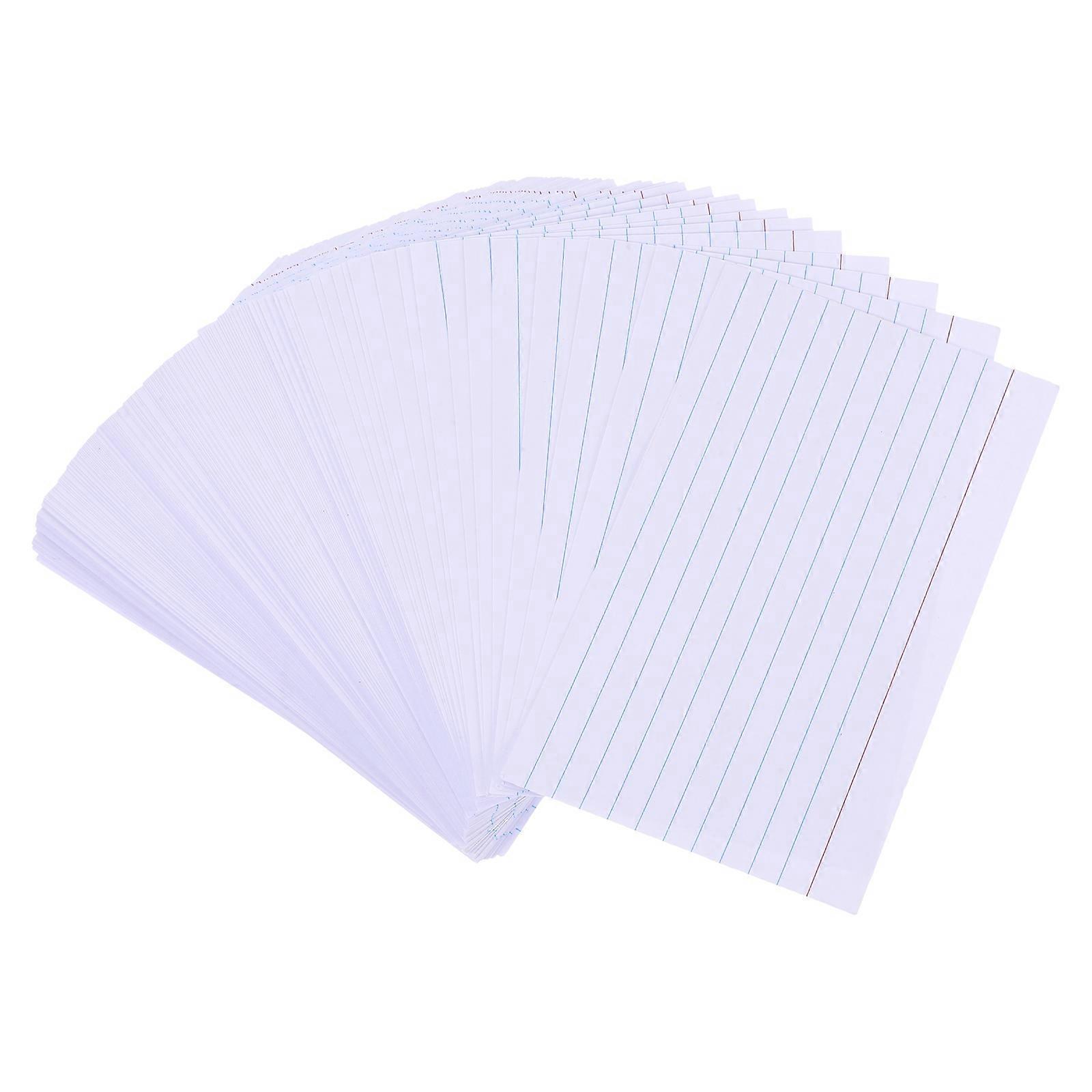 Portable Index Card Ruled for Office Supplies 200Pcs Multi-Color Paper Sheets