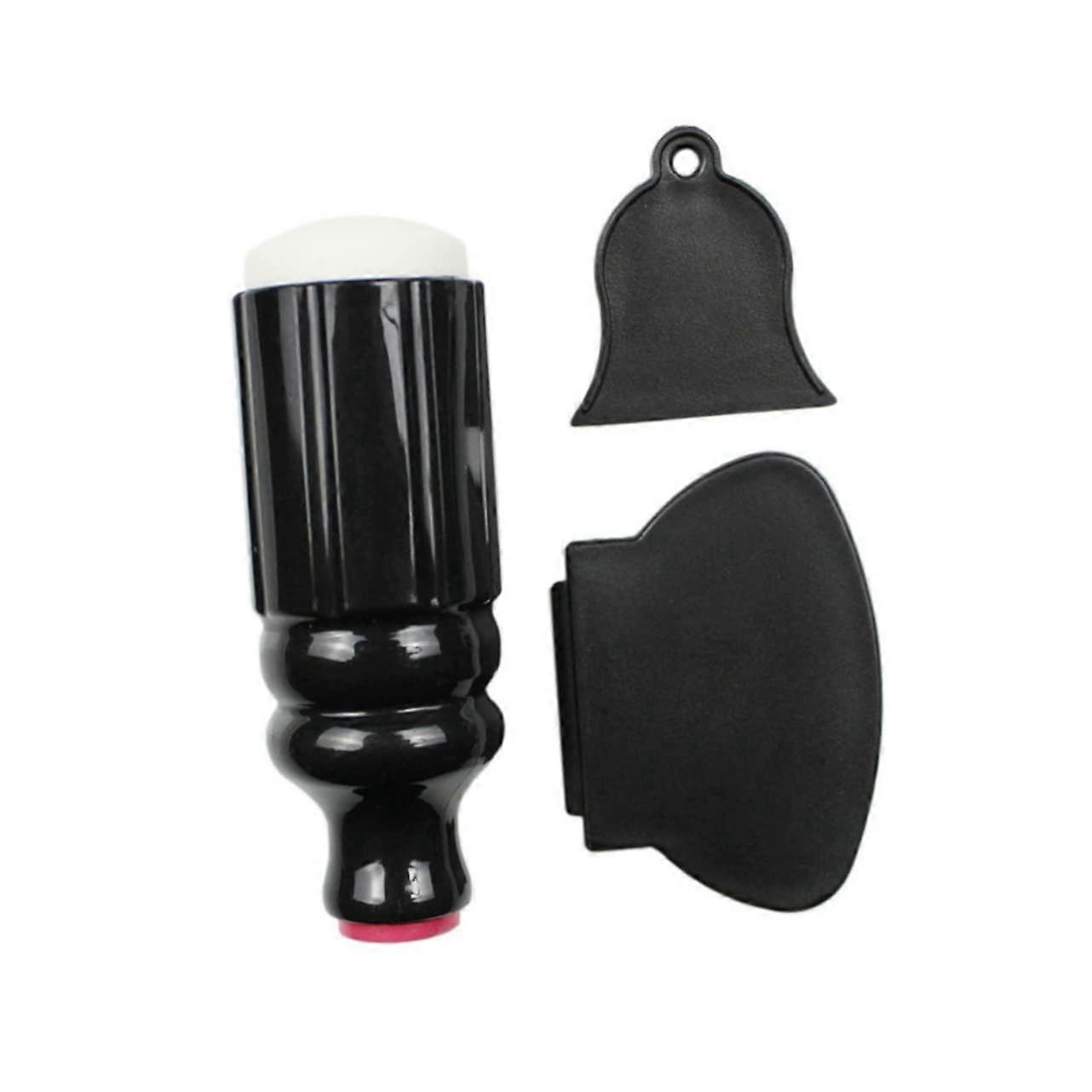 Nail Art Stamping Kit with Double Head Silicone Stamper and Scraper for Precise DIY Design