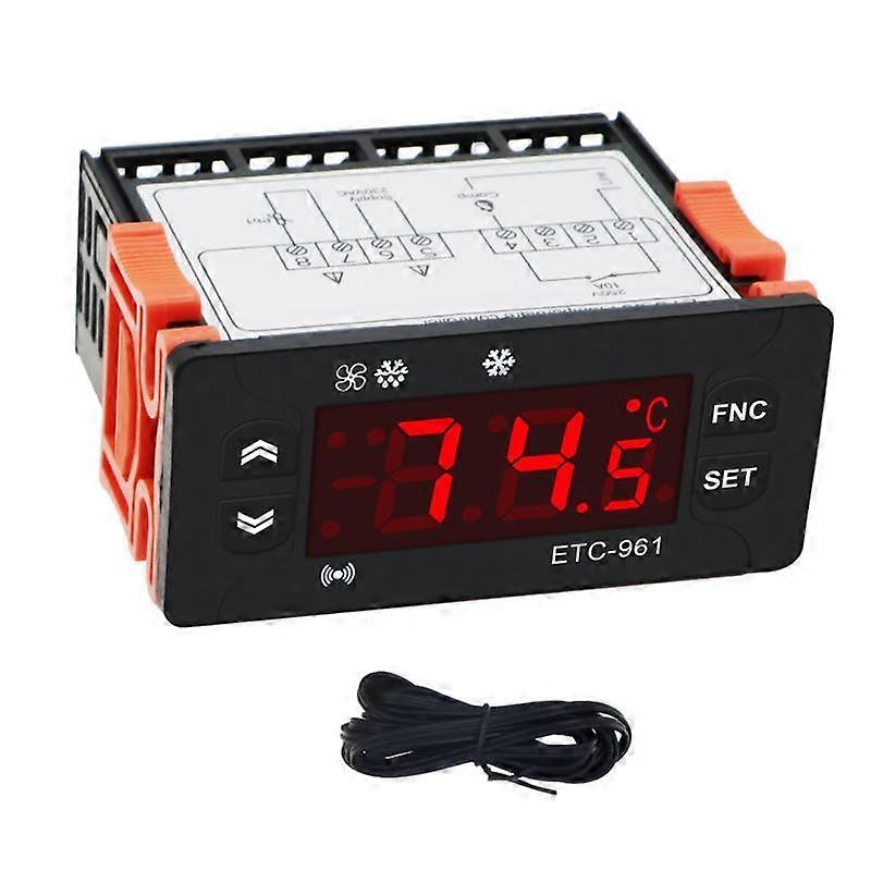 220V ETC-961 Temperature Controller With Refrigeration Defrost Alarm Calibration Functions