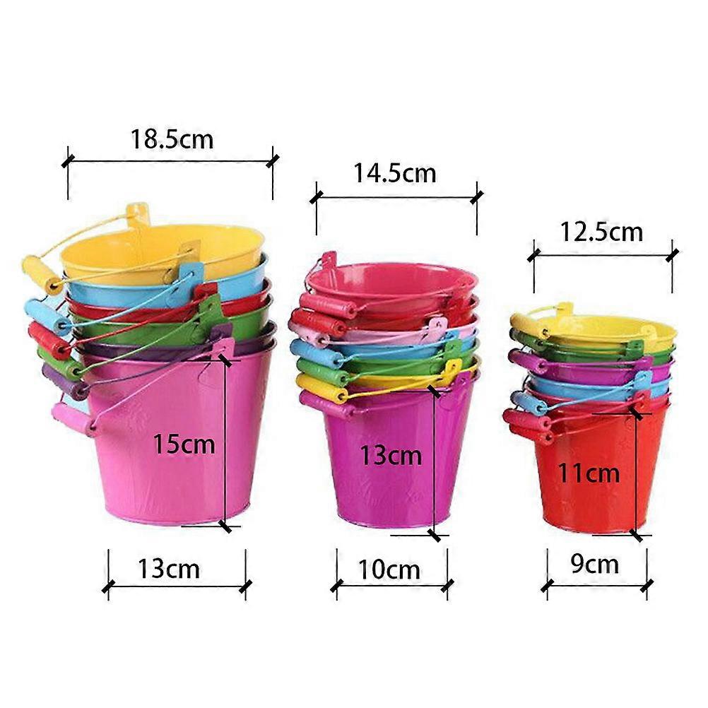 Assorted Bucket Toy for Play Sand 6Pcs Buckets